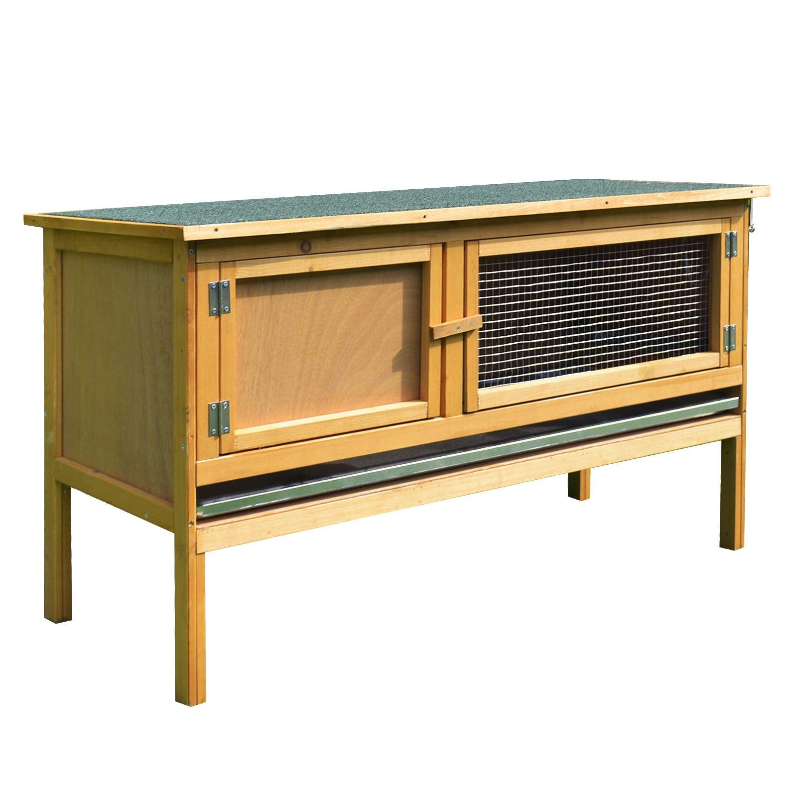 Kaninbur i træ – vejrbestandigt, nemt at rengøre, 115x44x65 cm