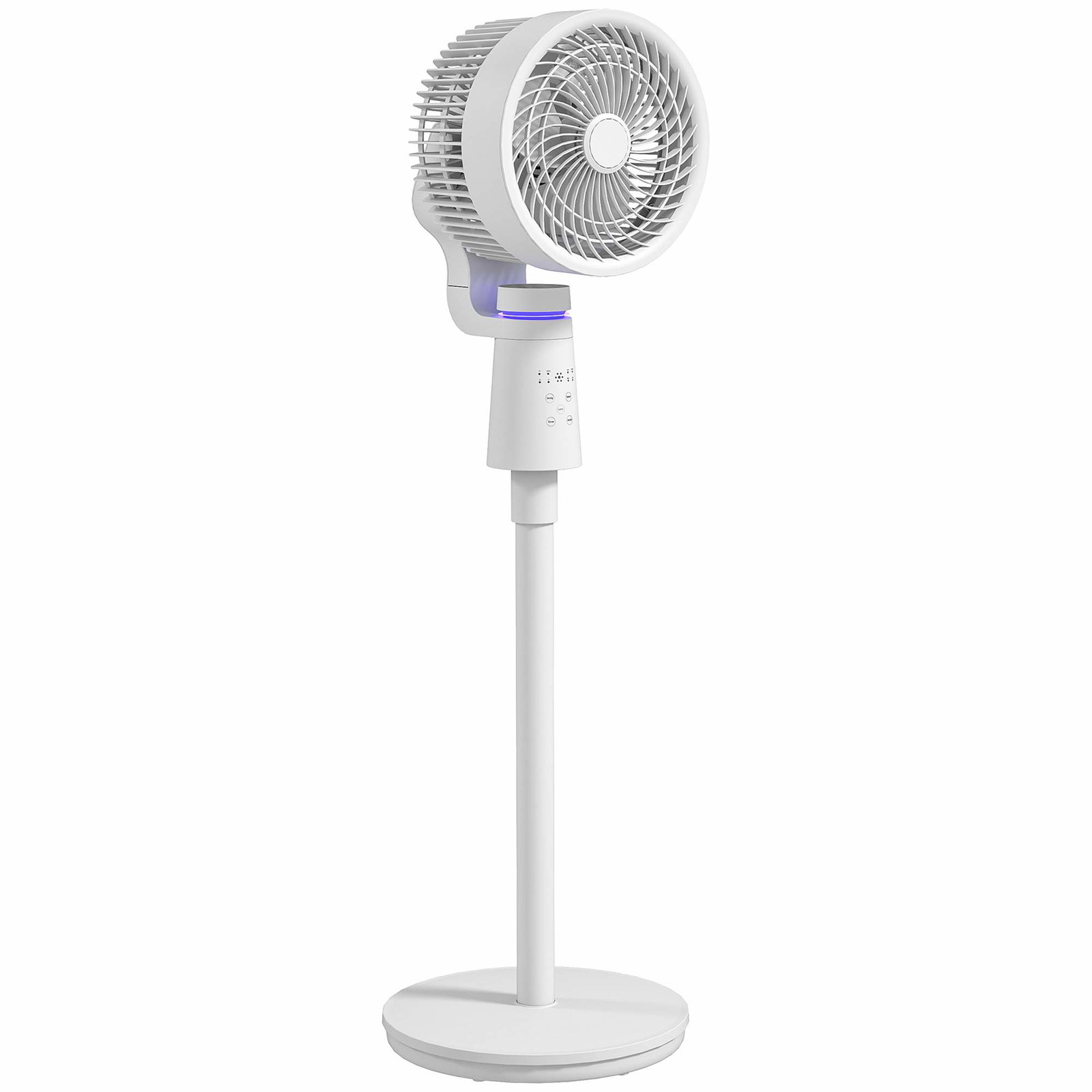 Oscillerende standerventilator – 3 hastigheder, fjernbetjening, timer