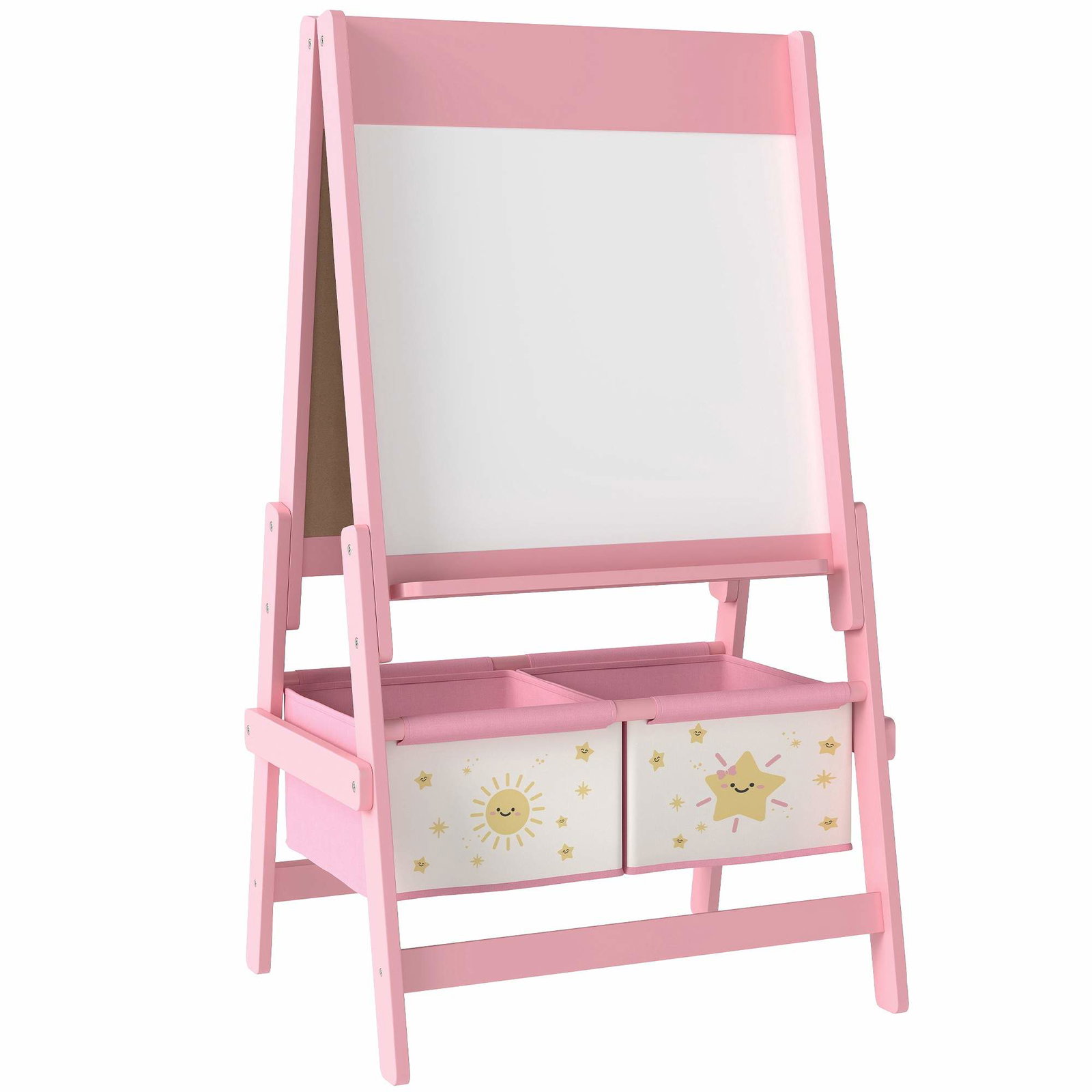Barn 3-i-1 staffli – svarta tavlan, whiteboardtavlan, pappersrulle | Hem & Hobby | Pryloteket