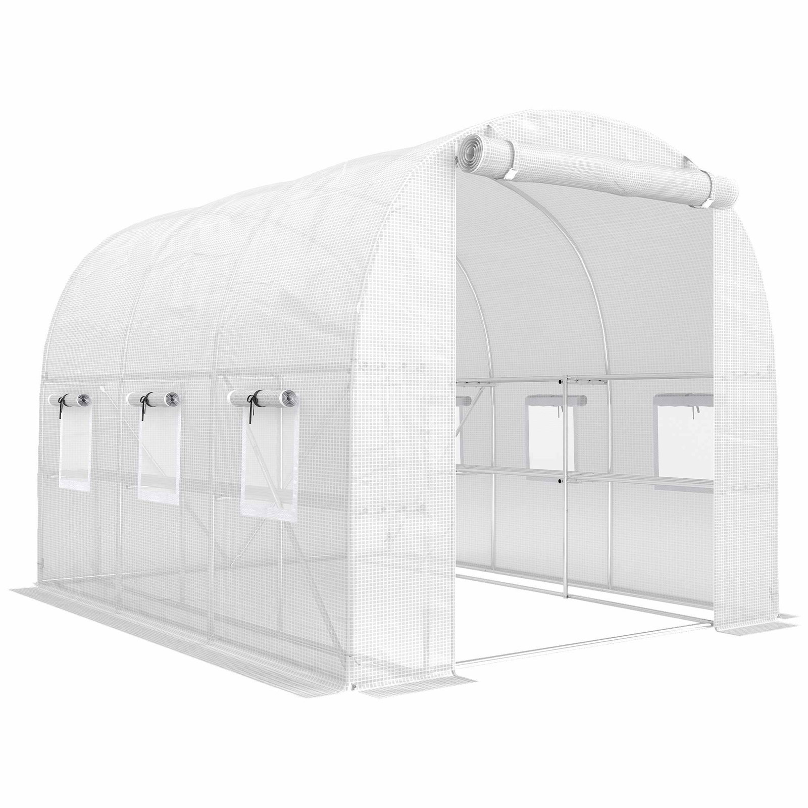 Drivhus med hylder – UV-bestandigt PE-overtræk