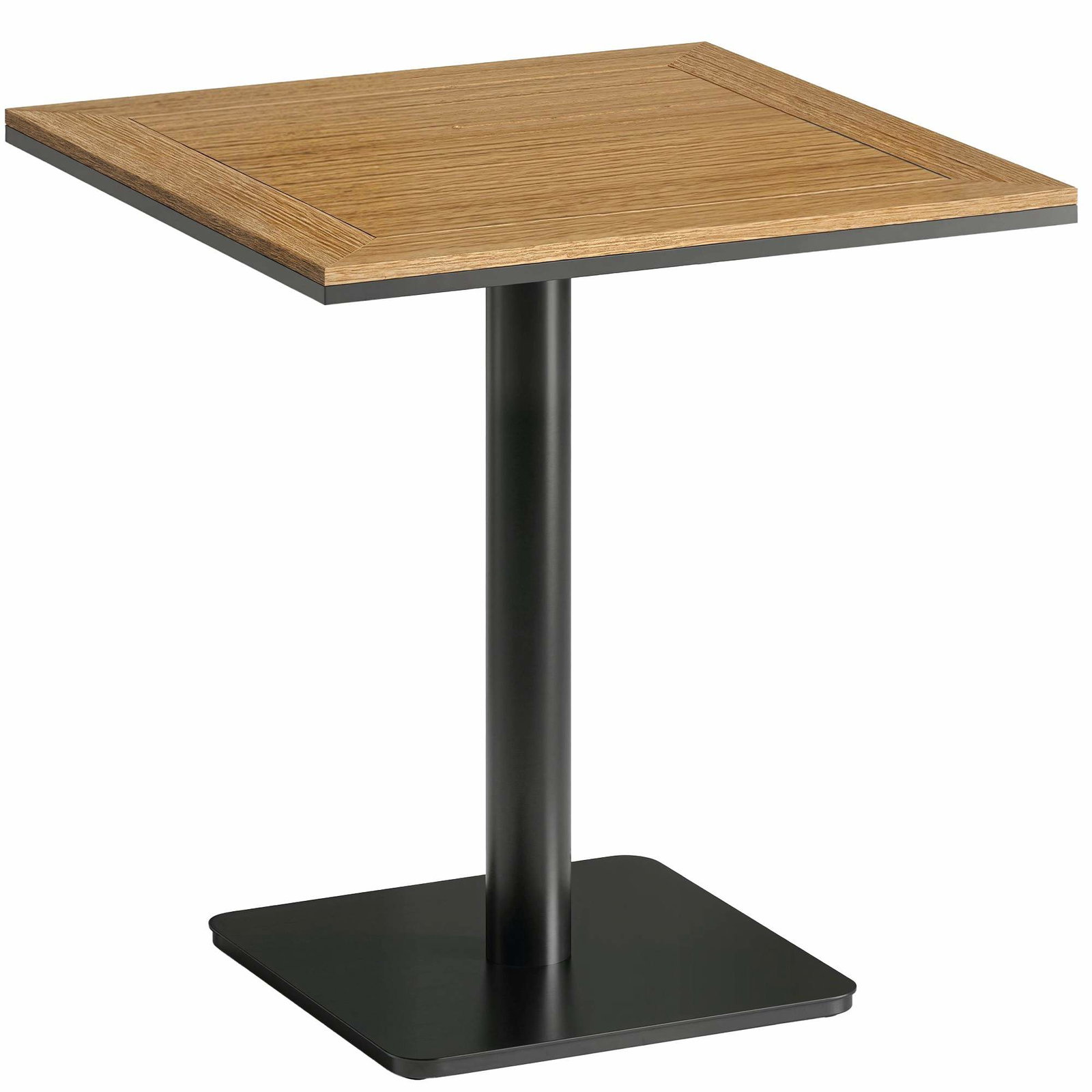 Udendørs firkantet bord 70x70 cm – Vejrbestandigt trælook