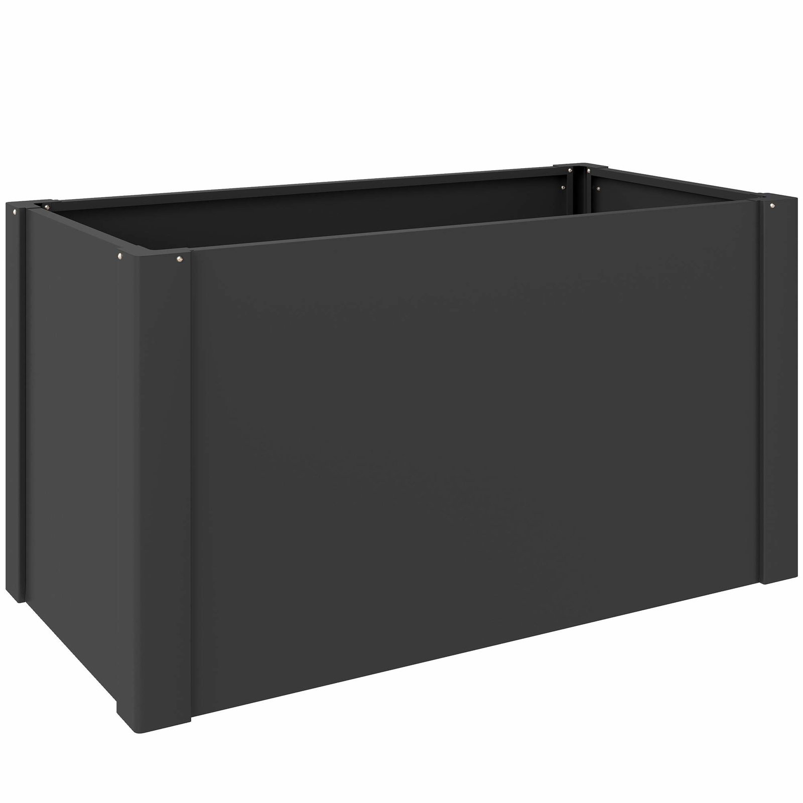 Højbed – Sort, Stål, 102 x 52 x 55 cm