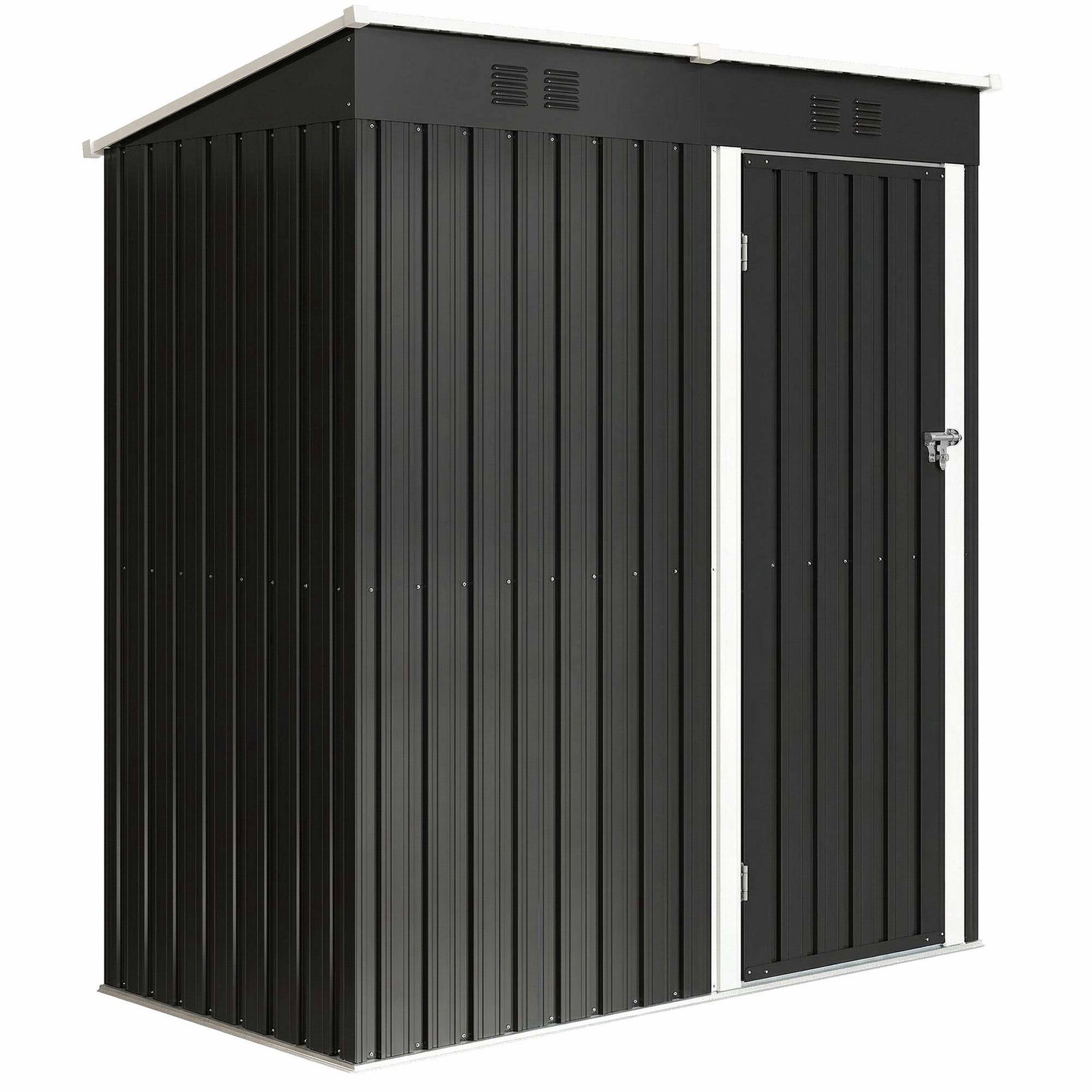 Trädgårdsskjul i metall med ventilation – låsbart, 1,37 m² | Hem & Hobby | Pryloteket