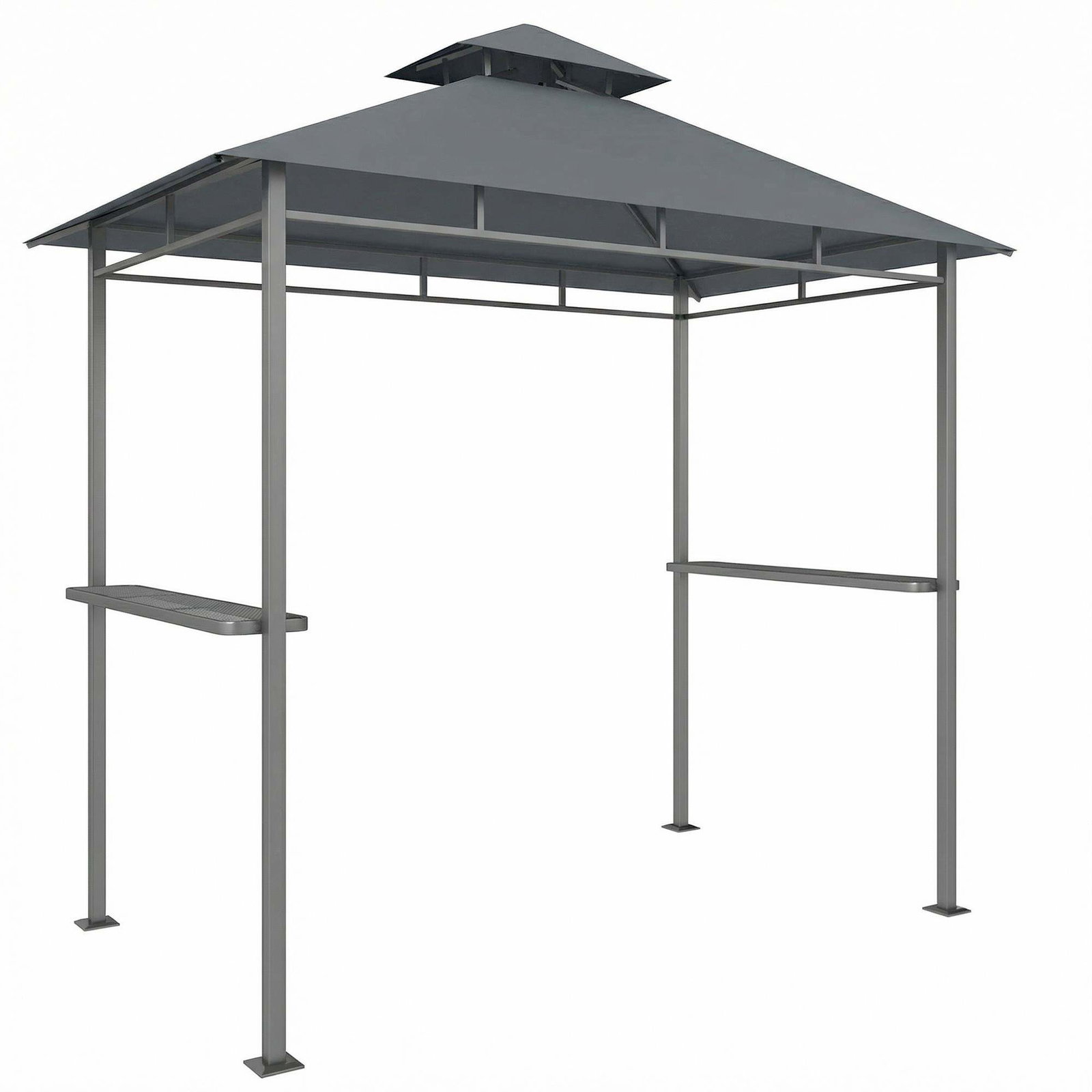 Grillpavillon 2,4x1,4m – Ventileret, robust design