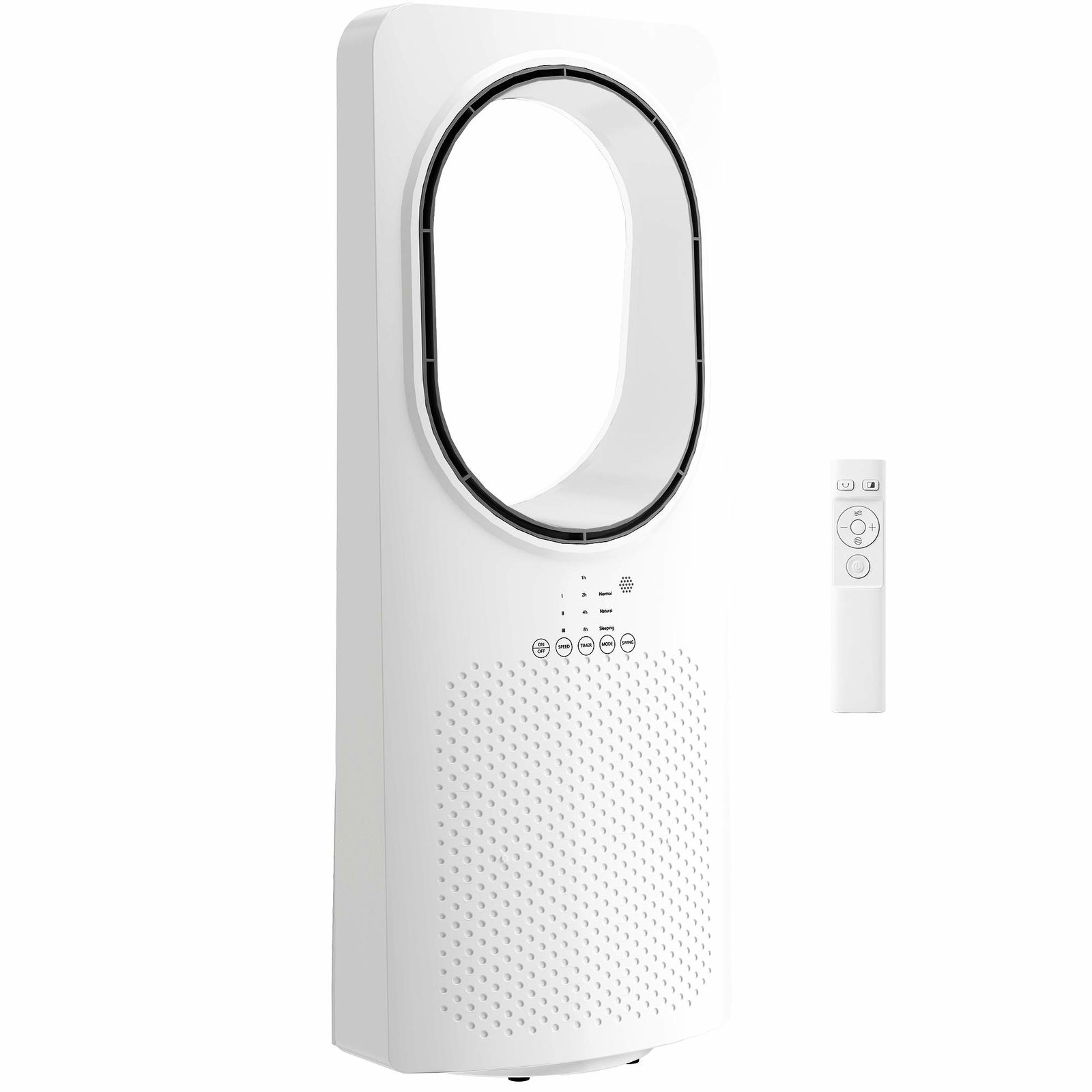 Bladløs tårnventilator – Stille, oscillerende, 3 hastigheder, timer