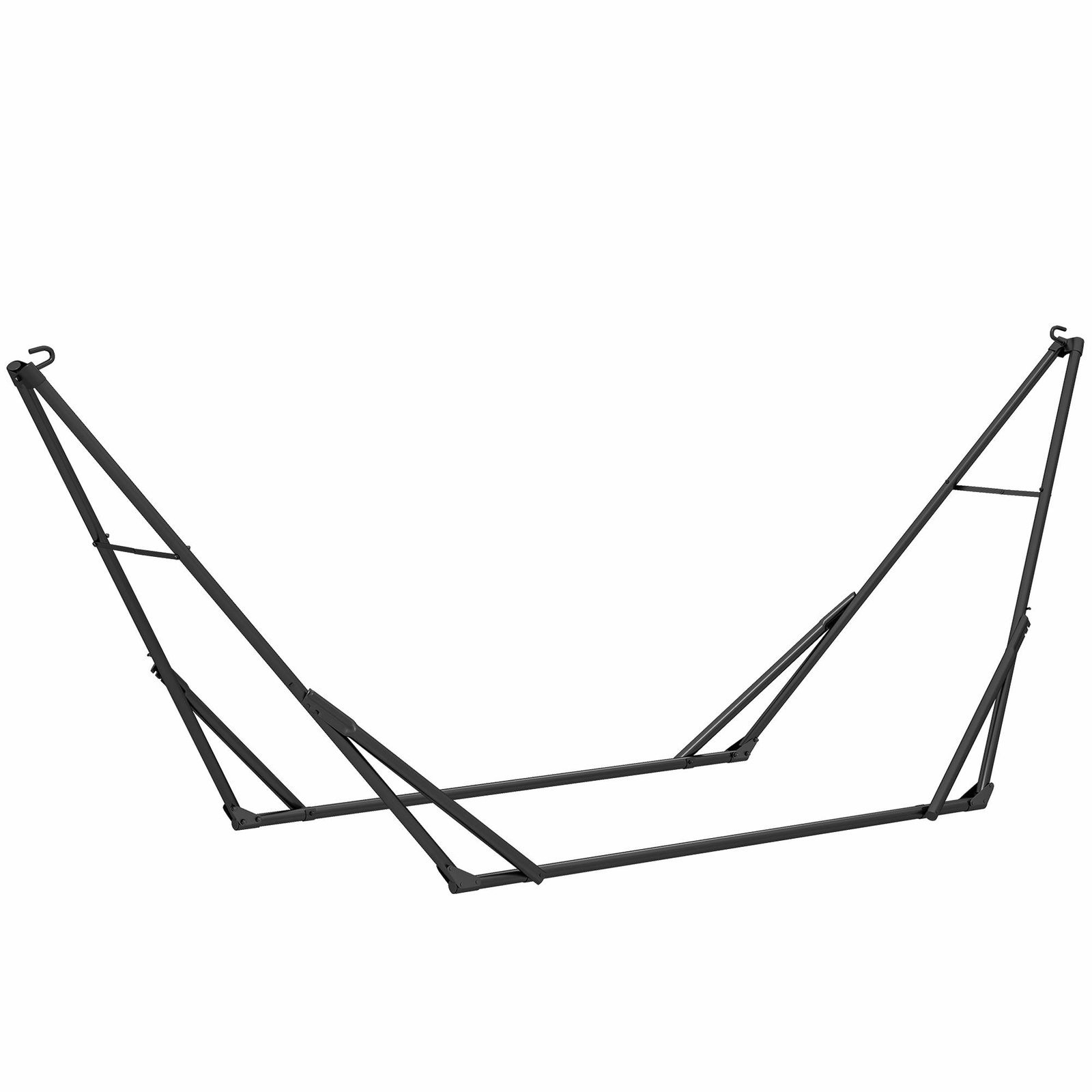 Justerbart, bærbart hængekøjestativ med bæretaske – sort