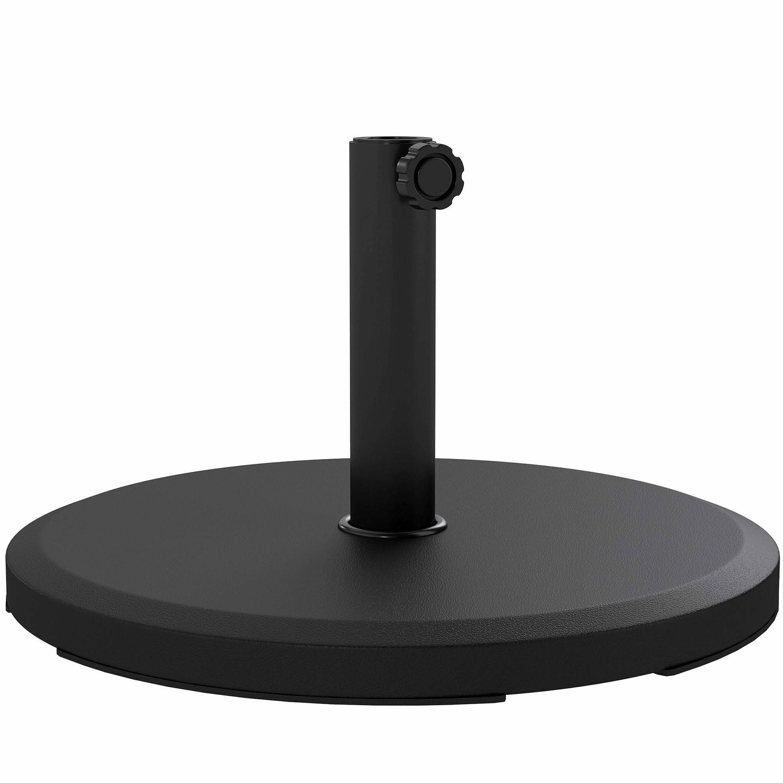 Paraplyfot i cement, 13 kg, passar 34/38/48 mm stänger, svart | Hem & Hobby | Pryloteket