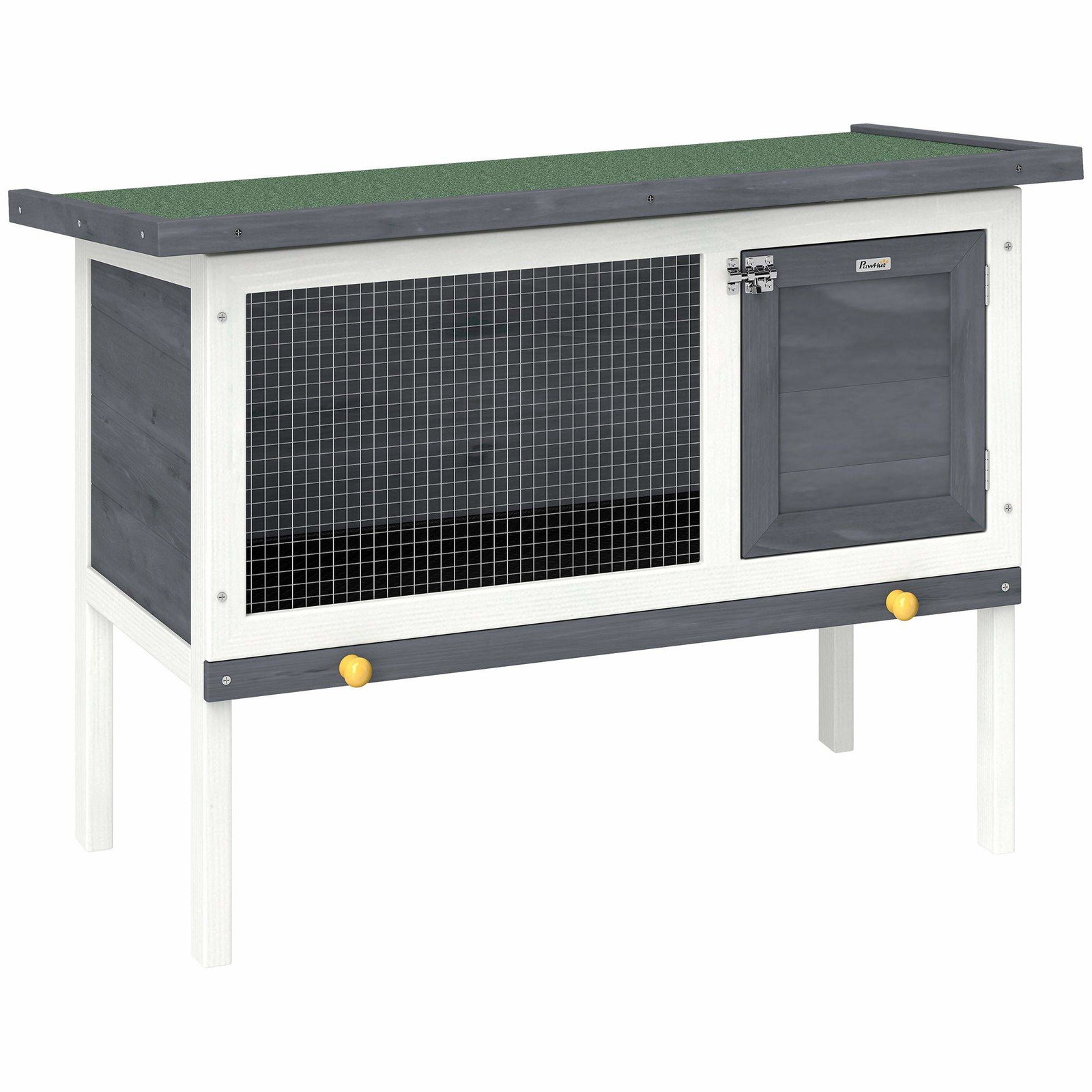 Kaninbur i træ – vejrbestandigt, nemt at rengøre, 90x45x65 cm