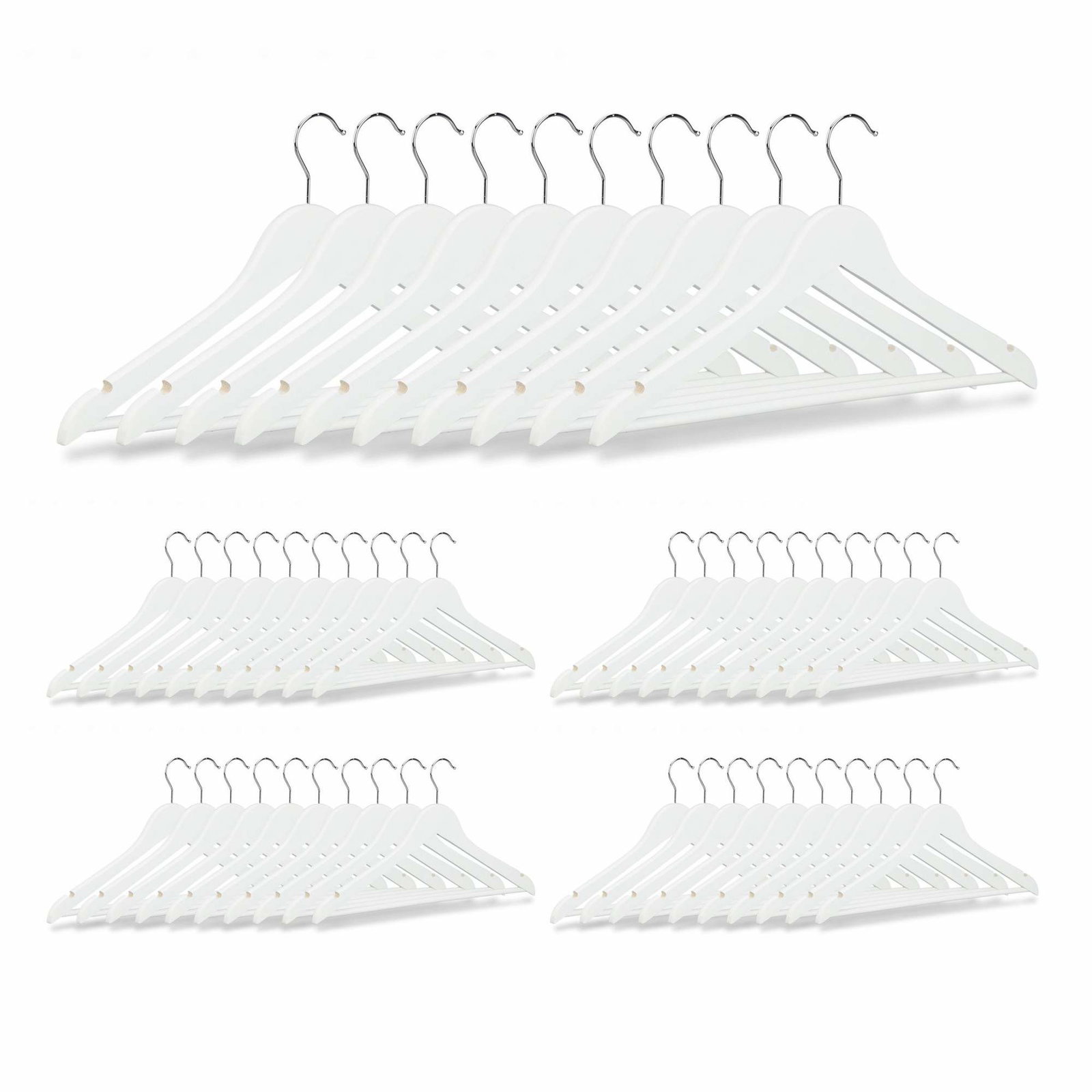 Træbøjler - 50 stk