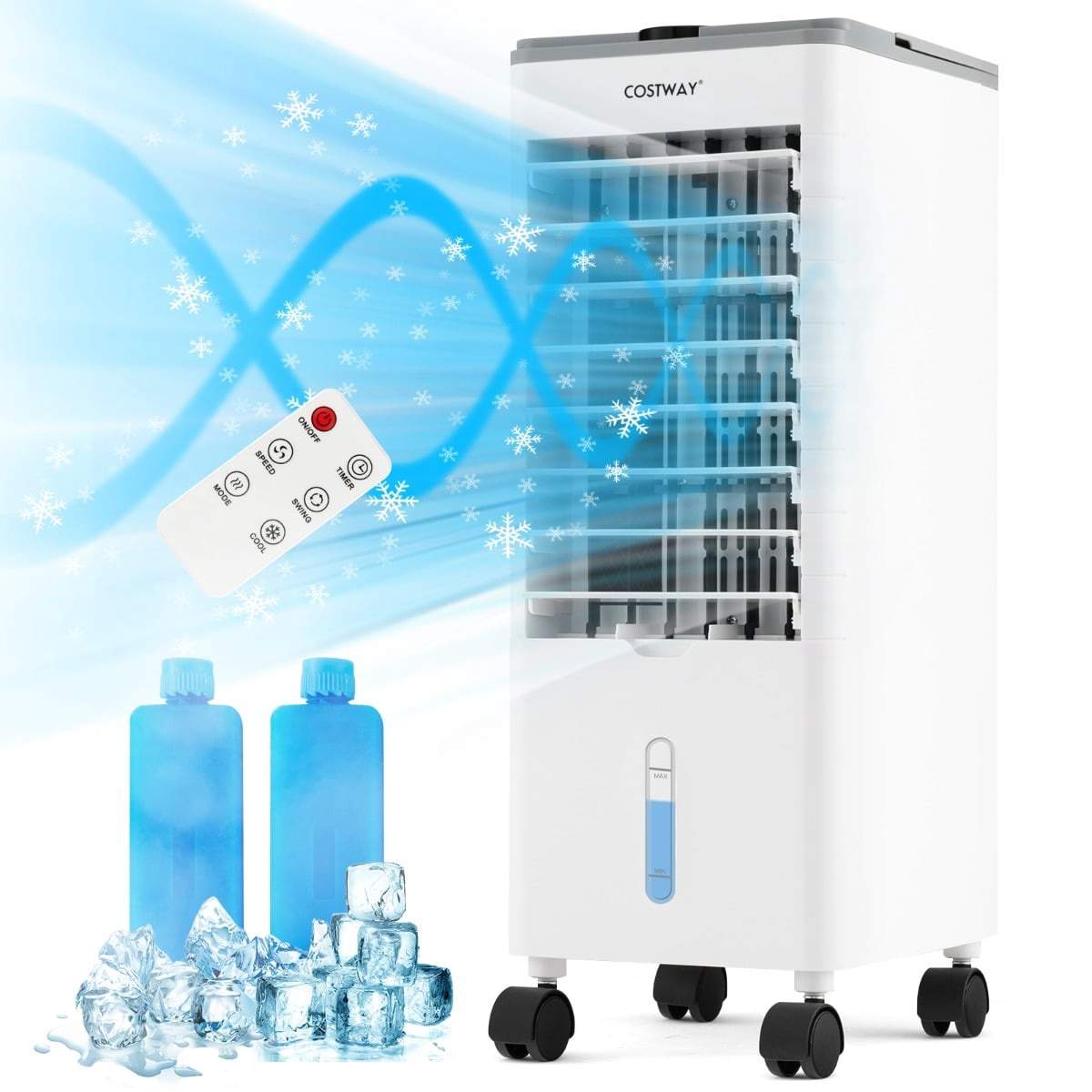 Bärbar 3-i-1 luftkylare med timer – Grå | Hem & Hobby | Pryloteket