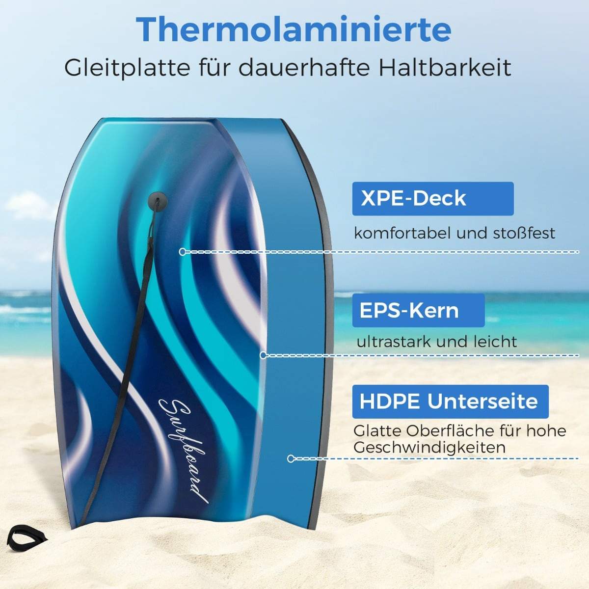 Barnens bodyboard 104 cm – Lätt, hållbar, rolig | Hem & Hobby | Pryloteket