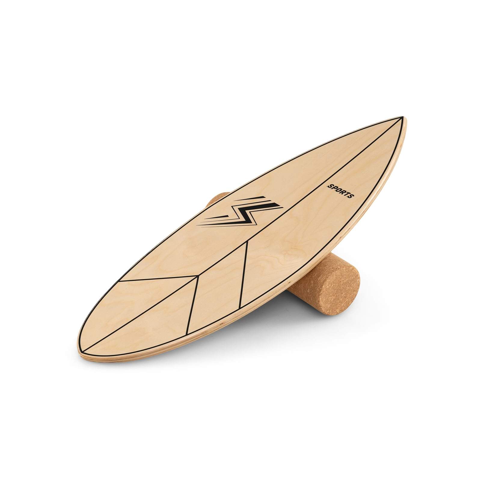 Träbalansbräda med korkrulle – 11-lagers björk | Hem & Hobby | Pryloteket