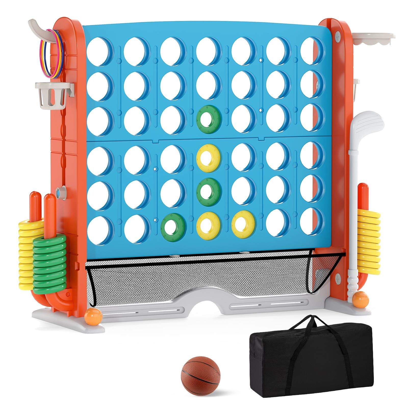 4-i-1 Jumbo Connect-spelset med basket och golf | Hem & Hobby | Pryloteket