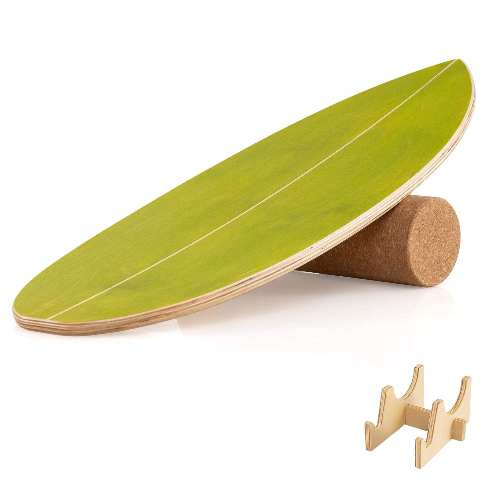 Balansbrädeset med korkrulle – björkträ, 150 kg kapacitet | Hem & Hobby | Pryloteket