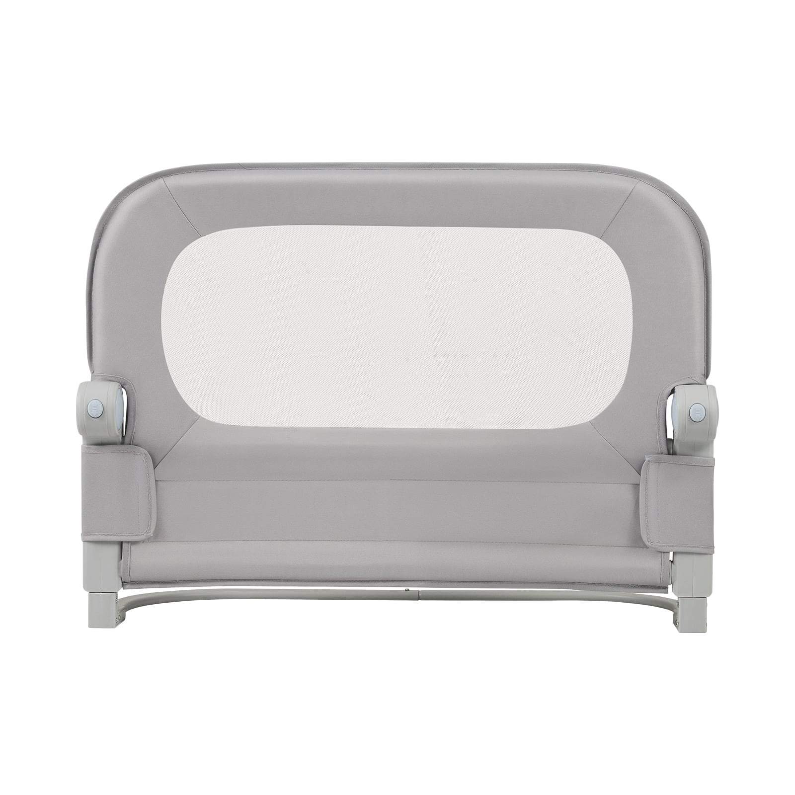 Sammenklappelig sengehest til småbørn – grå, 120 cm, nem rengøring