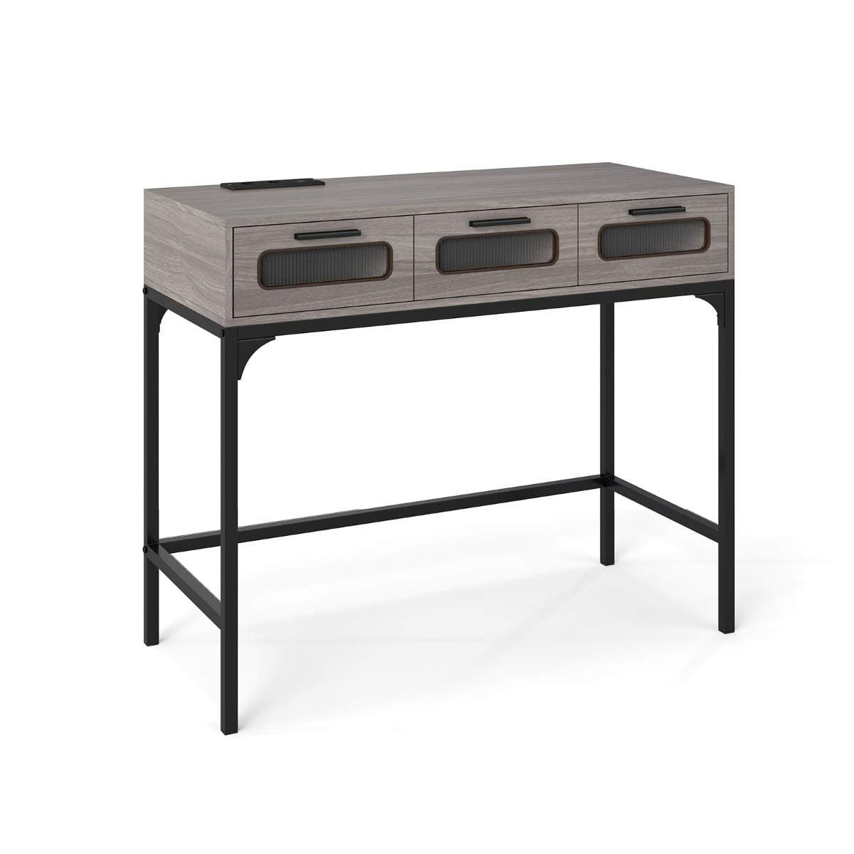 Konsolbord med LED-lys og ladestation