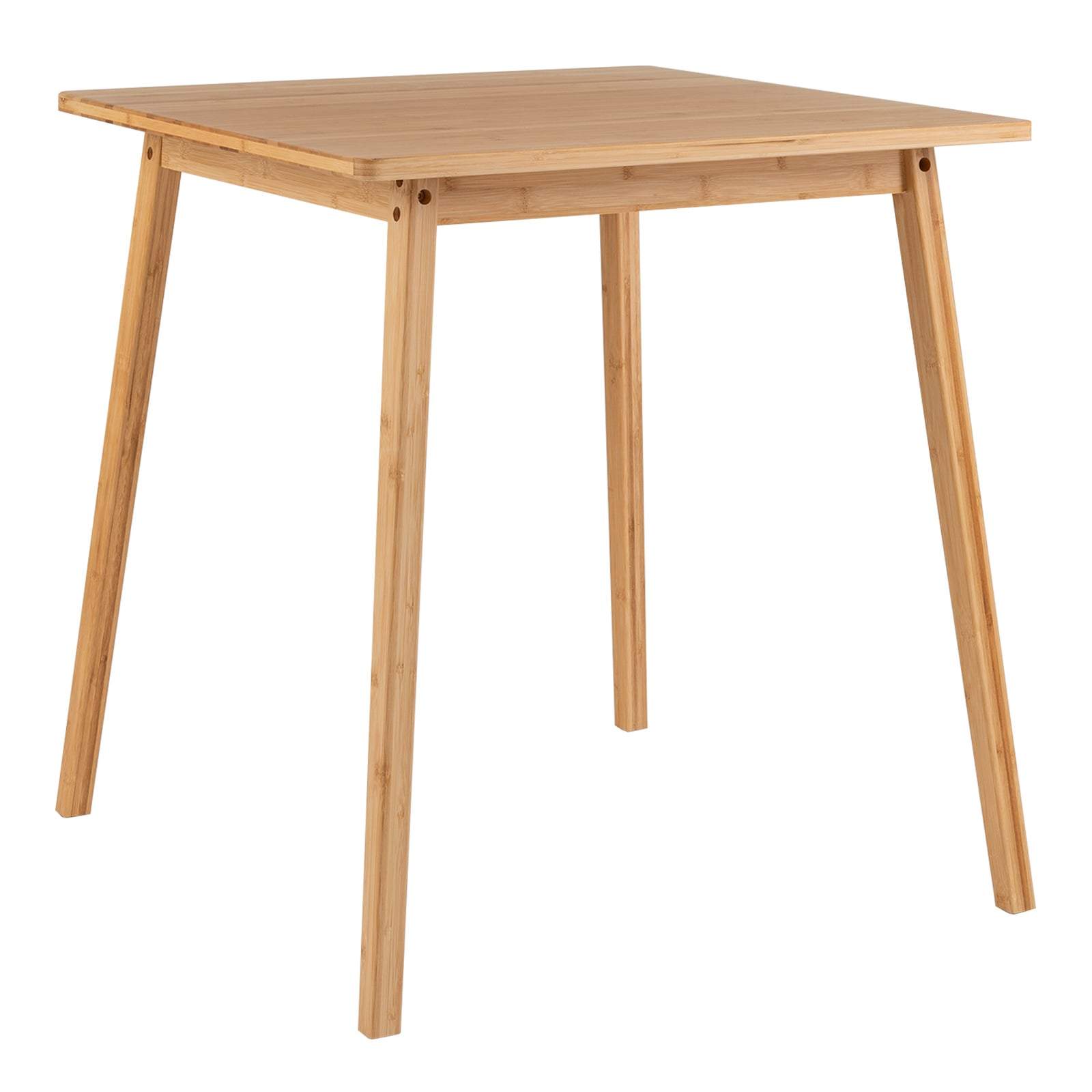 Bambus spisebord 70x70 cm – Kompakt og holdbart