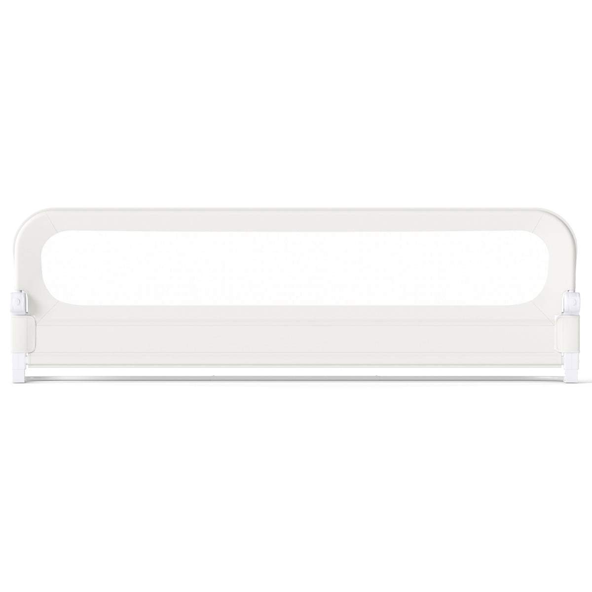 Sammenklappelig sengehest med aftageligt betræk – 198 x 60 cm, hvid