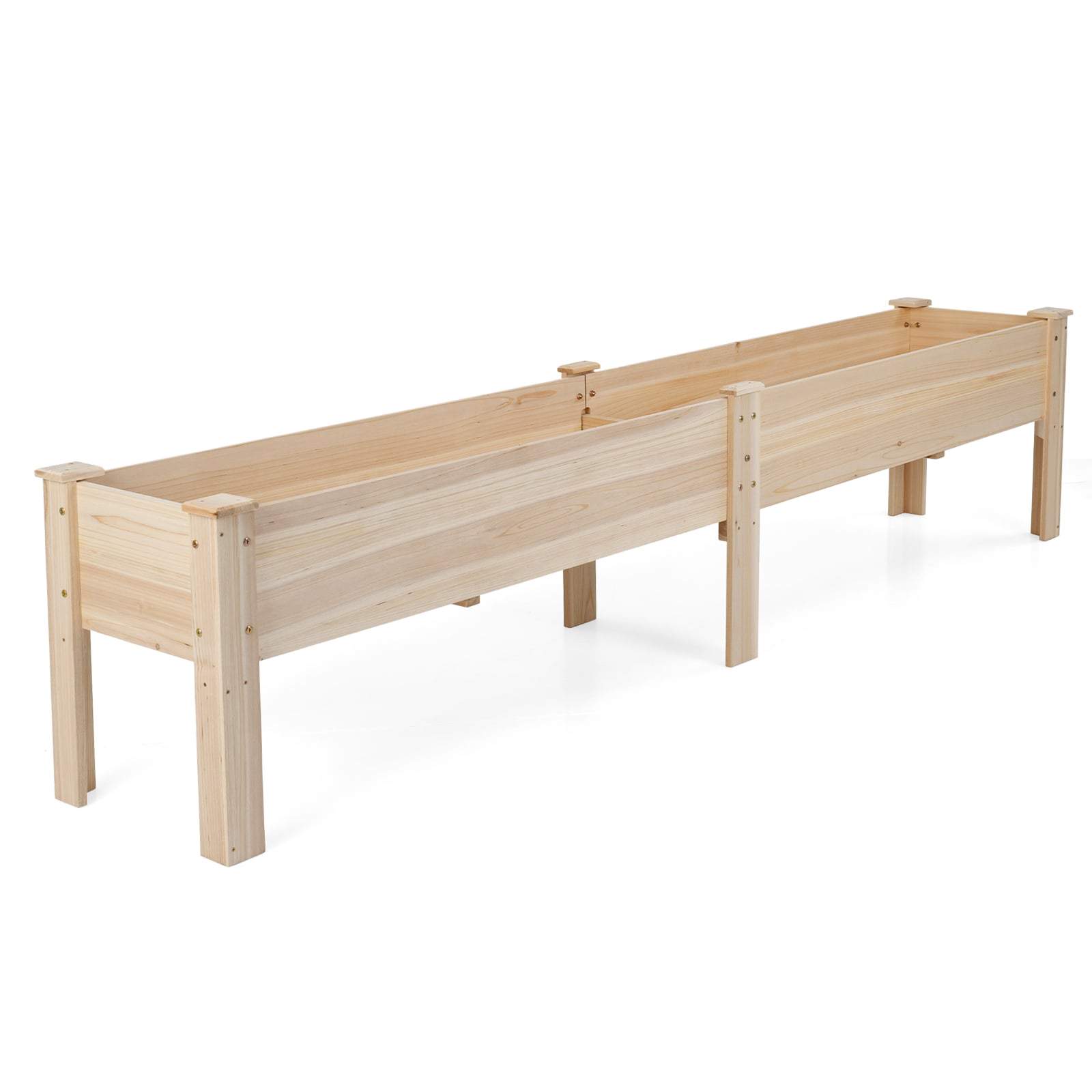 Højbed i træ med dræning – 2 plantezoner