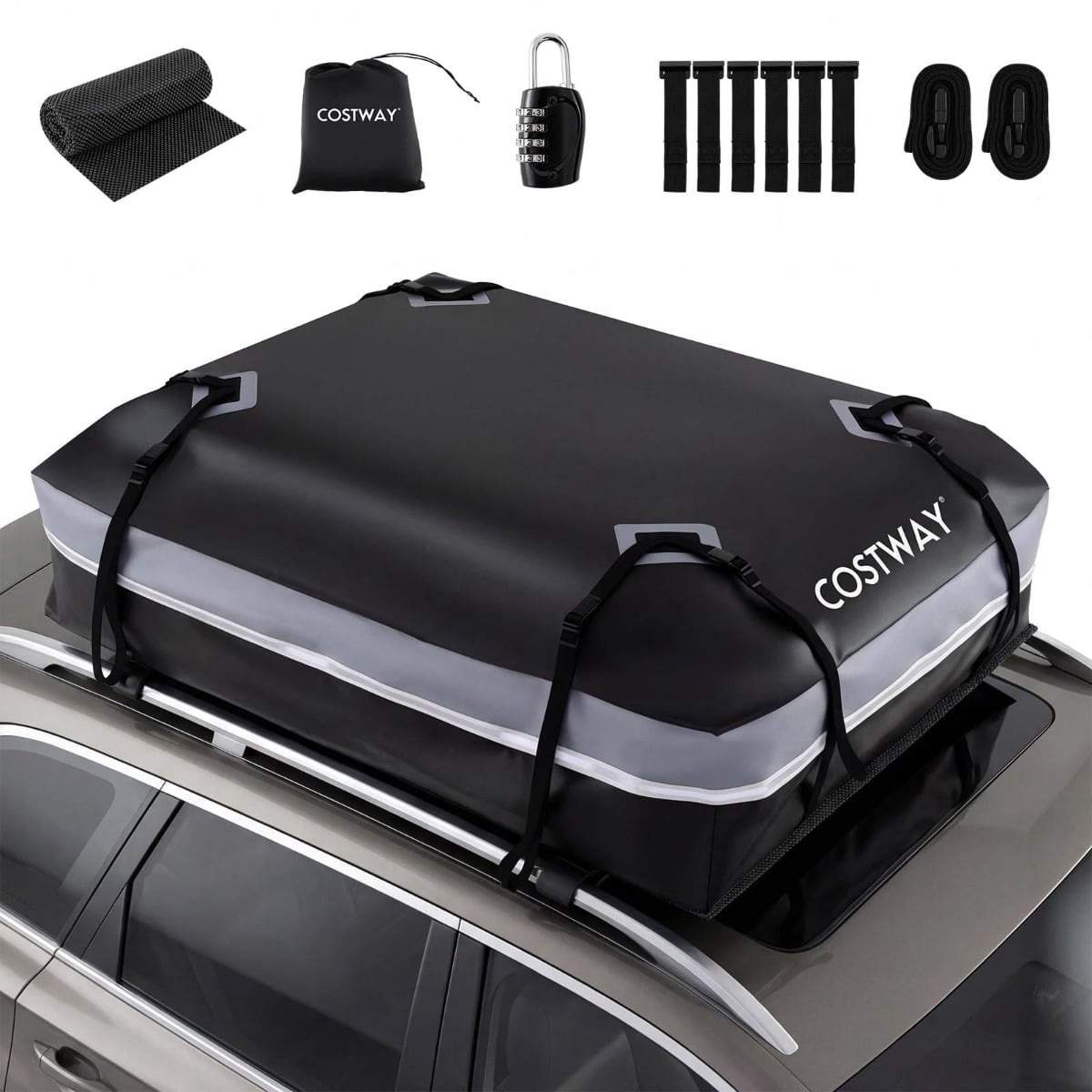 Tagboks til bil 450L – Vandtæt, Skridsikker, Sammenklappelig