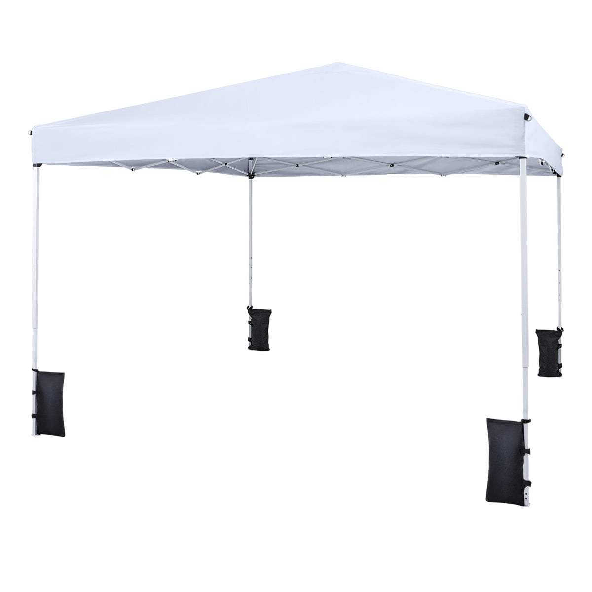 Justerbar popup-paviljong 290x290 cm – Vit, väderbeständig | Hem & Hobby | Pryloteket