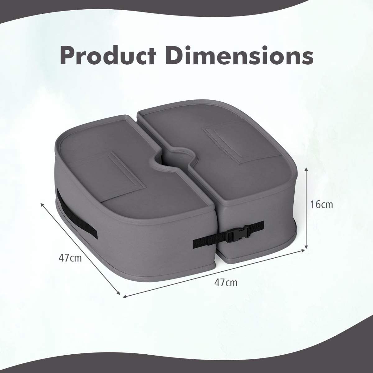 Fyllbar paraplyfot på 40 kg – hållbar och bärbar | Hem & Hobby | Pryloteket