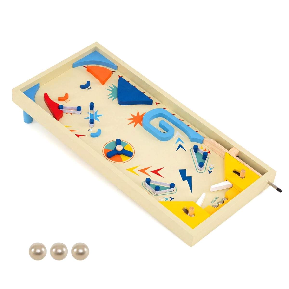 Flipperspel i trä – 3 bollar, MDF, från 6 år | Hem & Hobby | Pryloteket