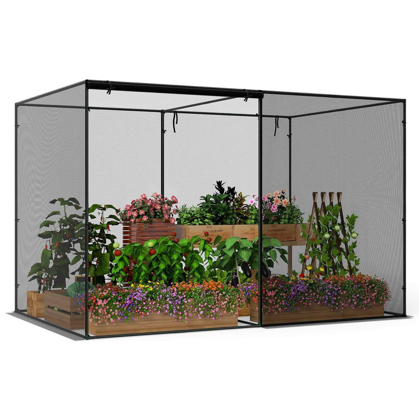Plantebeskyttelsestelt med rulledør – 310 x 200 x 200 cm