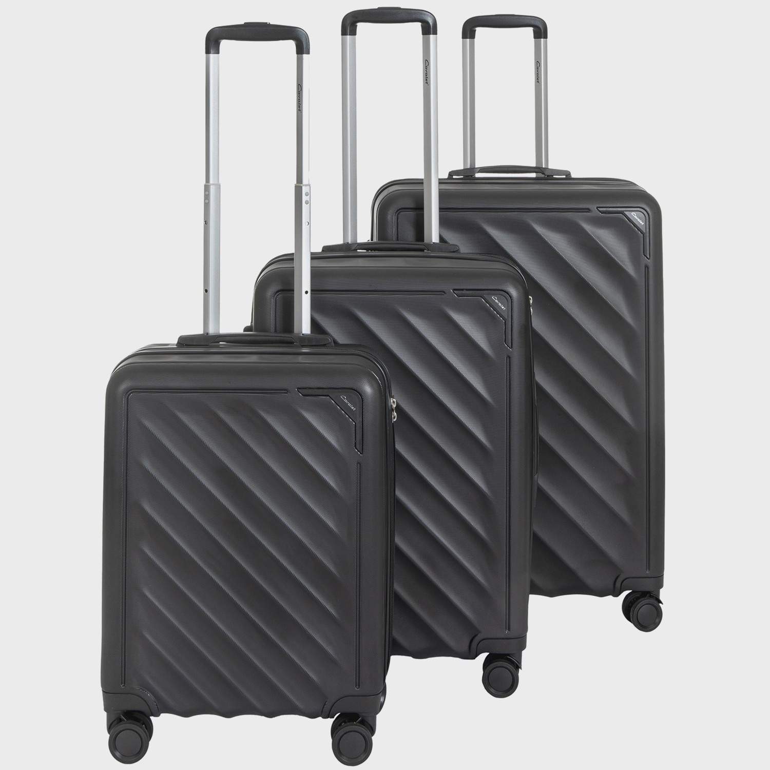 3-delat bagageset, svart – kabin, medium, stor | Hem & Hobby | Pryloteket