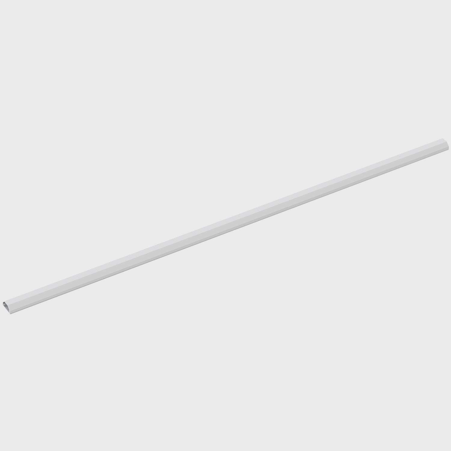 Kabelkanal i aluminium, 110 cm, kan monteres på væg