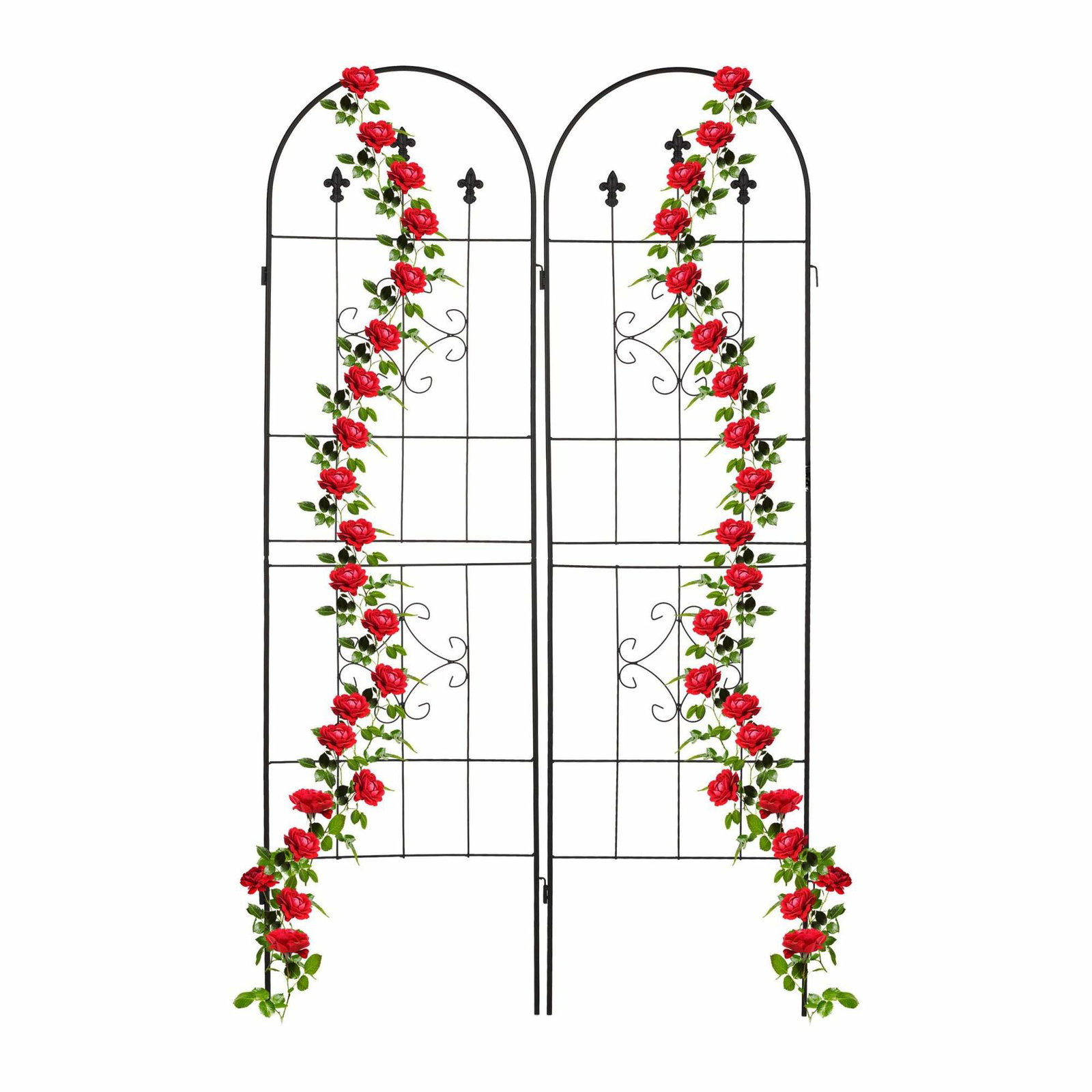 Trellis 180 cm sæt af 2 sorte