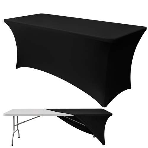 Svart elastisk bankettduk – 180x75 cm, skrynkelfri | Hem & Hobby | Pryloteket