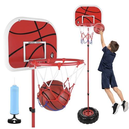 Justerbar basketkorg för barn – 170 cm, boll och pump | Hem & Hobby | Pryloteket