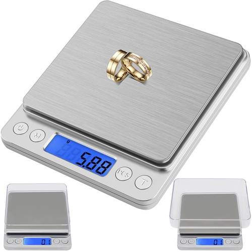 Precisionsköksvåg 0,01 g – 500 g, LCD-skärm | Hem & Hobby | Pryloteket