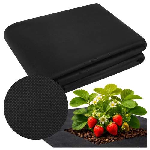 Svart UV-stabiliserad ogräsbekämpningsmatta 1,6x20m 50g/m² | Hem & Hobby | Pryloteket