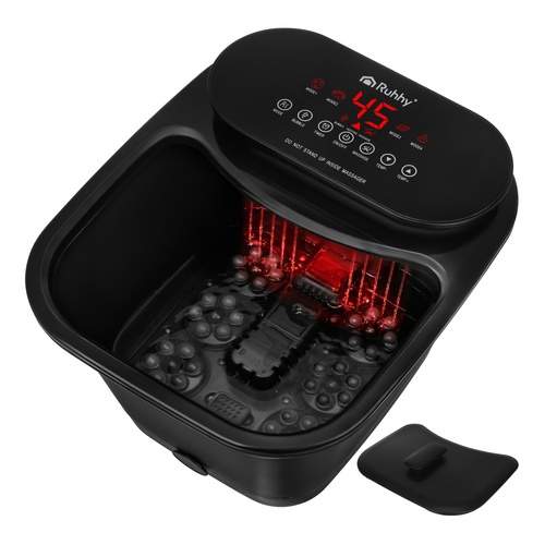 Uppvärmd fotmassageapparat med vattenkaskad och rullar | Hem & Hobby | Pryloteket
