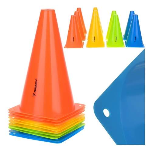 Träningskoner 10 st – Färgglada sportmarkörer, 23 cm | Hem & Hobby | Pryloteket