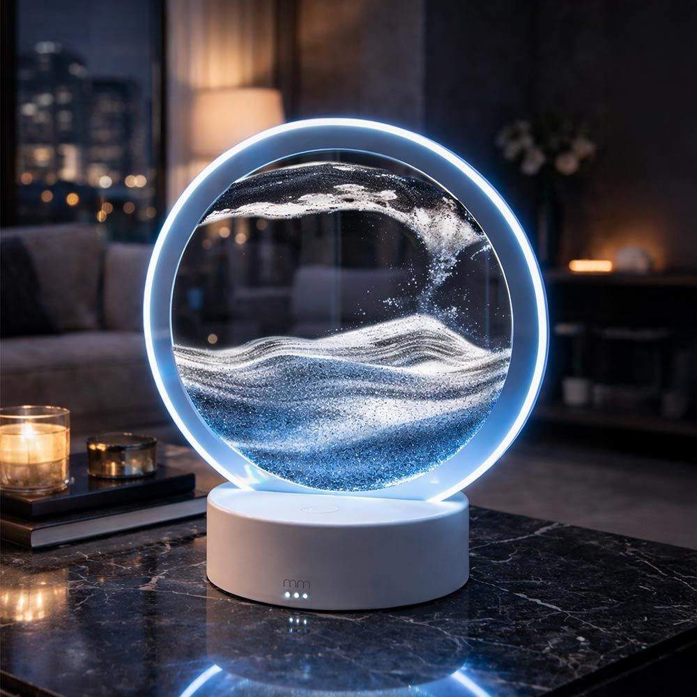 Sandlandskapslampa med LED-sockel, USB- och batteridriven | Hem & Hobby | Pryloteket