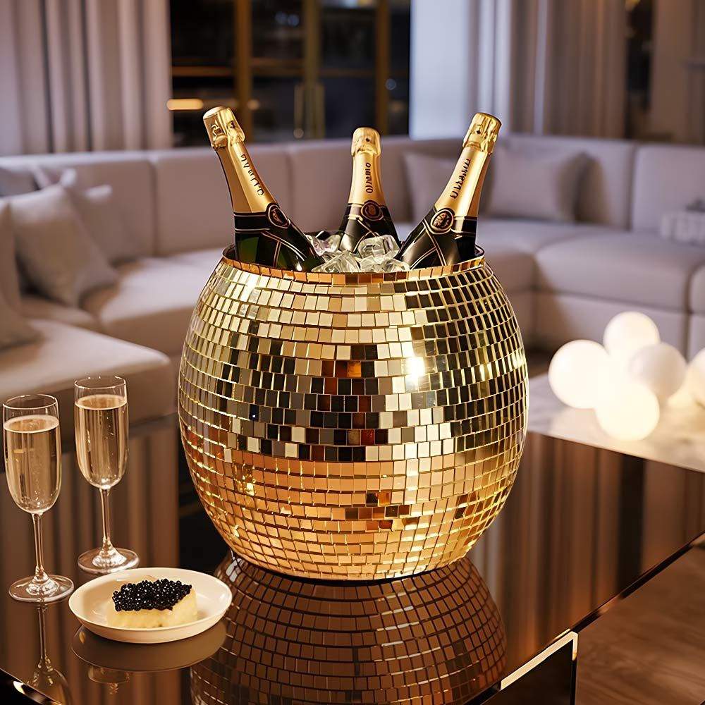 Discokula ishink, guld, 11 liters kapacitet, läckagesäker | Hem & Hobby | Pryloteket