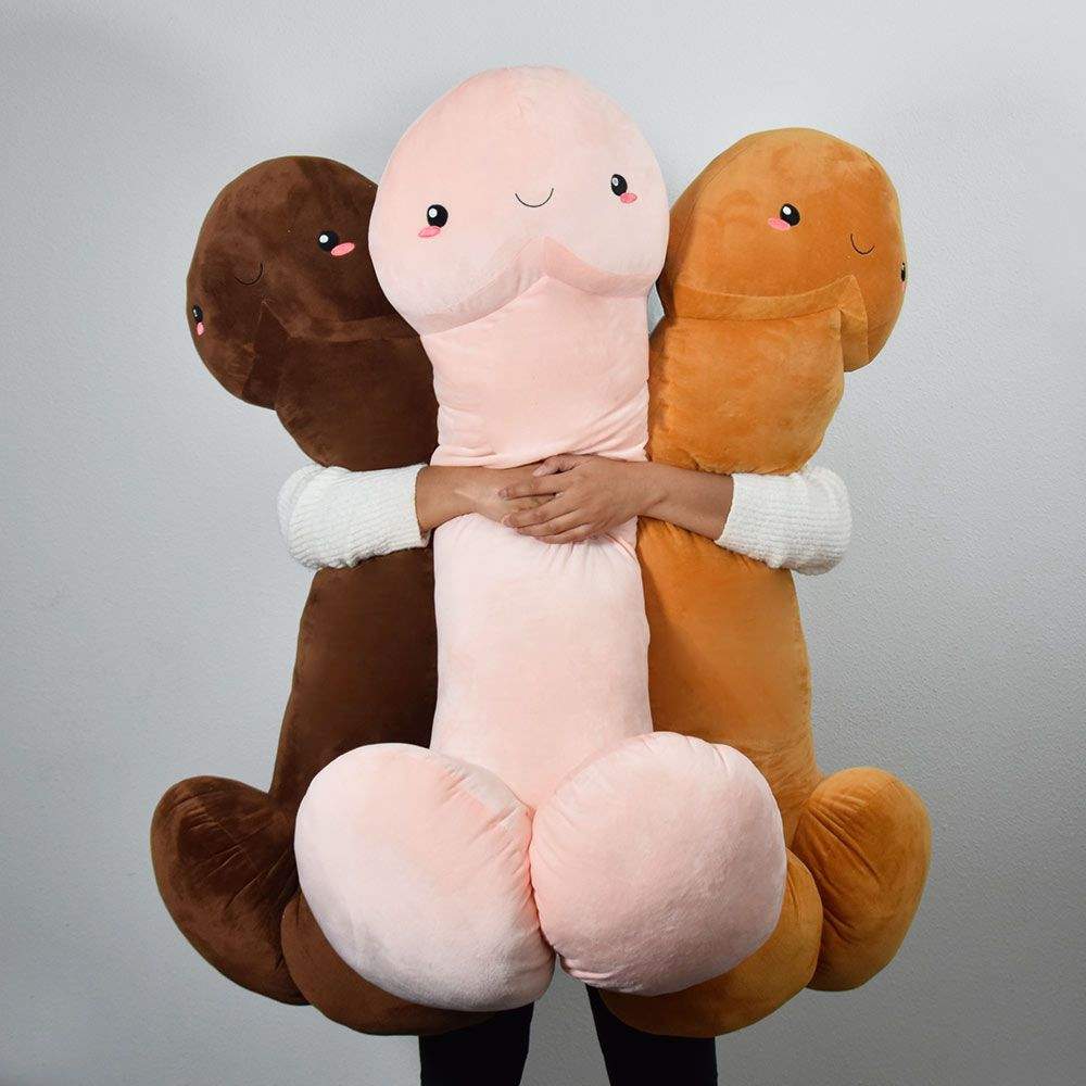 Plysch Penis Kroppskudde – 100 cm, Mjuk Känsla | Hem & Hobby | Pryloteket
