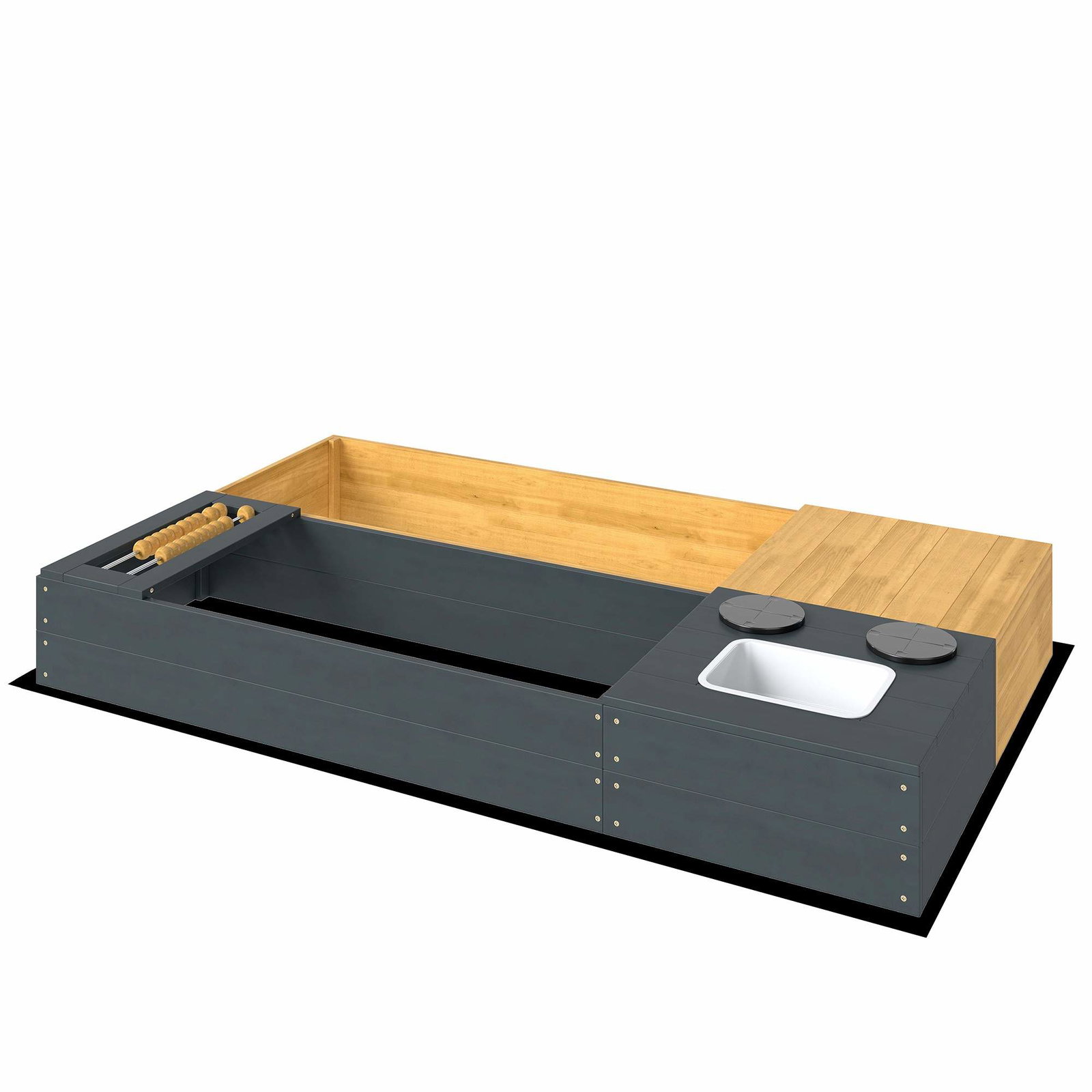 Träsandlåda med bänk och förvaring – 150x90cm | Hem & Hobby | Pryloteket