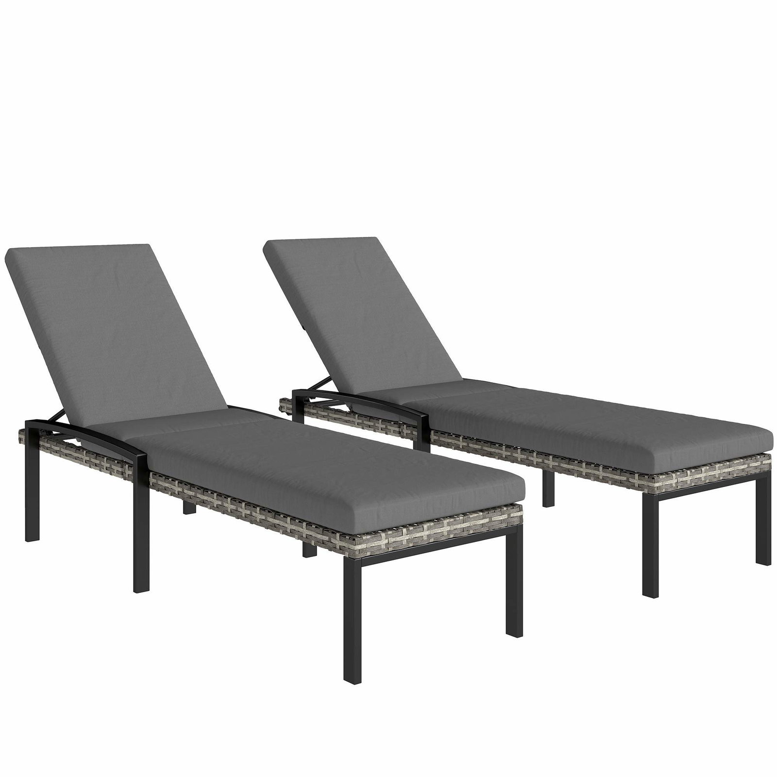 Justerbar solsäng i rotting – 5 positioner, väderbeständig | Hem & Hobby | Pryloteket