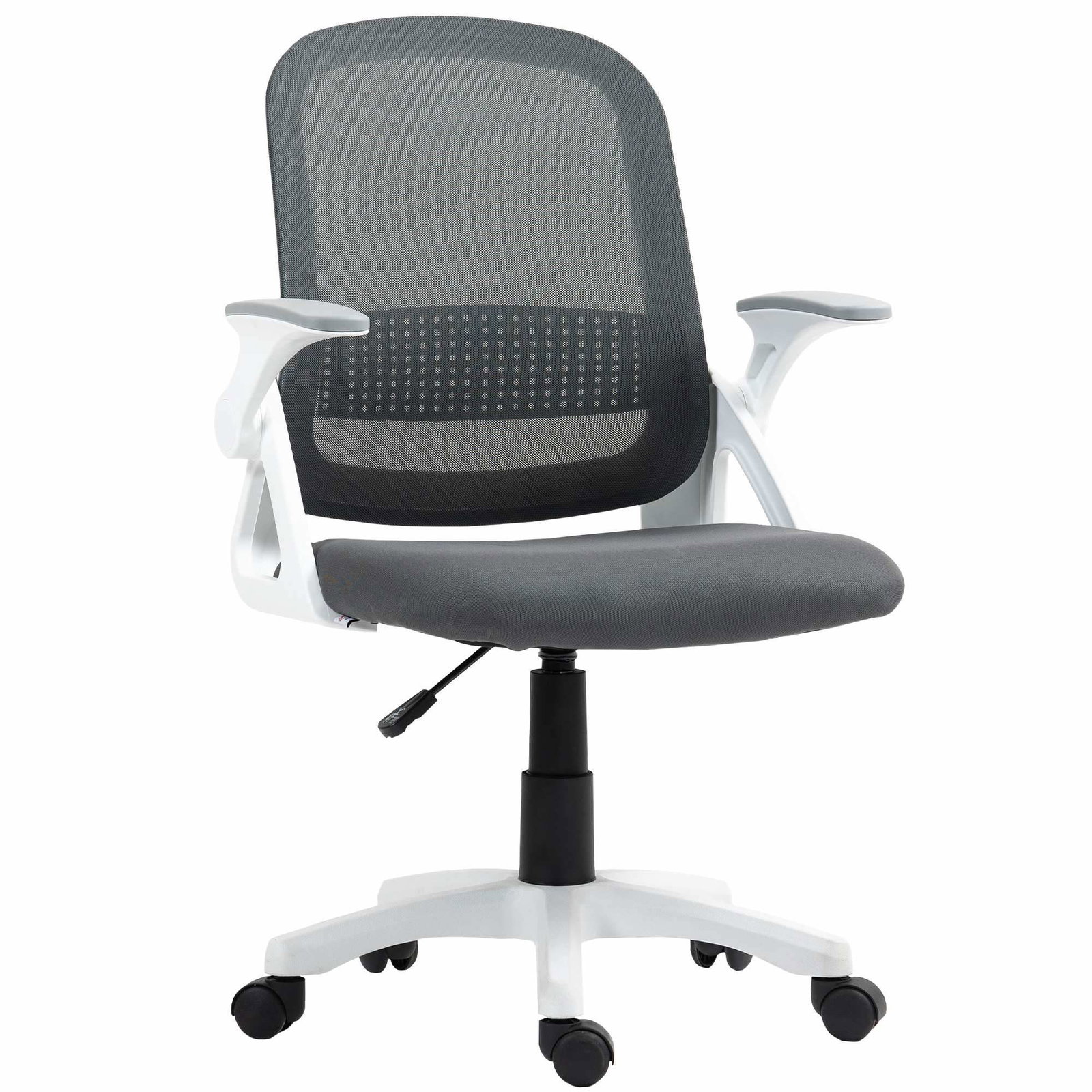 Ergonomisk kontorstol i net – foldbare armlæn, lændestøtte