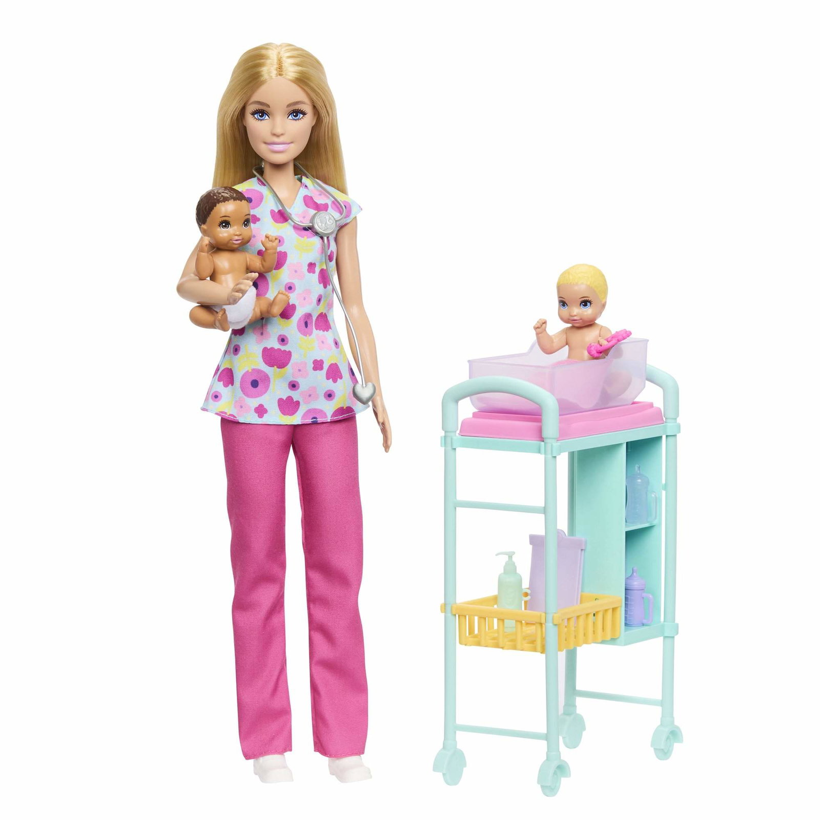 Barbie Doktorlekset med tvillingar och medicinska tillbehör | Hem & Hobby | Pryloteket