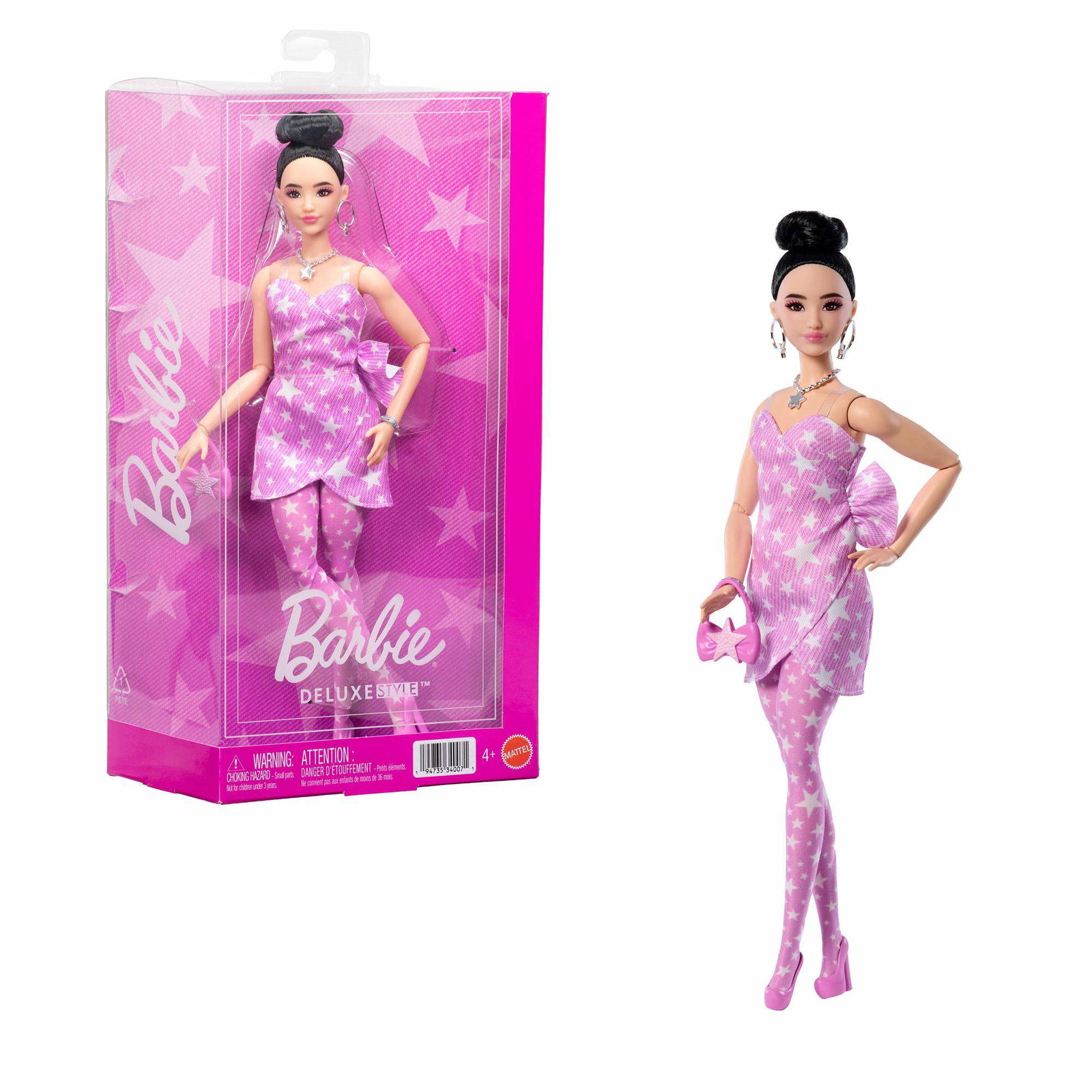 Latina docka med denim rosmönster outfit – Articulated | Hem & Hobby | Pryloteket