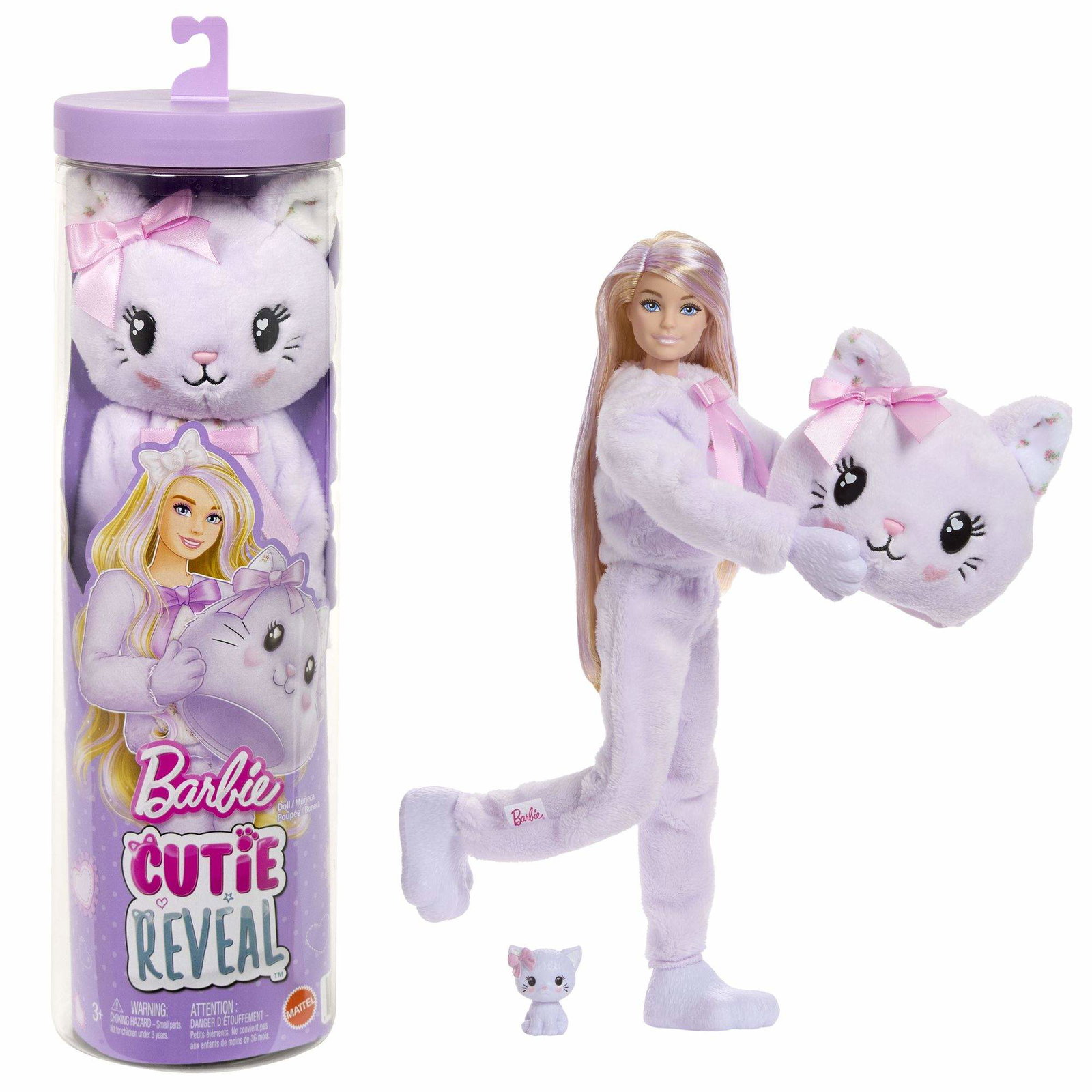 Barbie Cutie Reveal-docka med lila kattunge och överraskningar | Hem & Hobby | Pryloteket