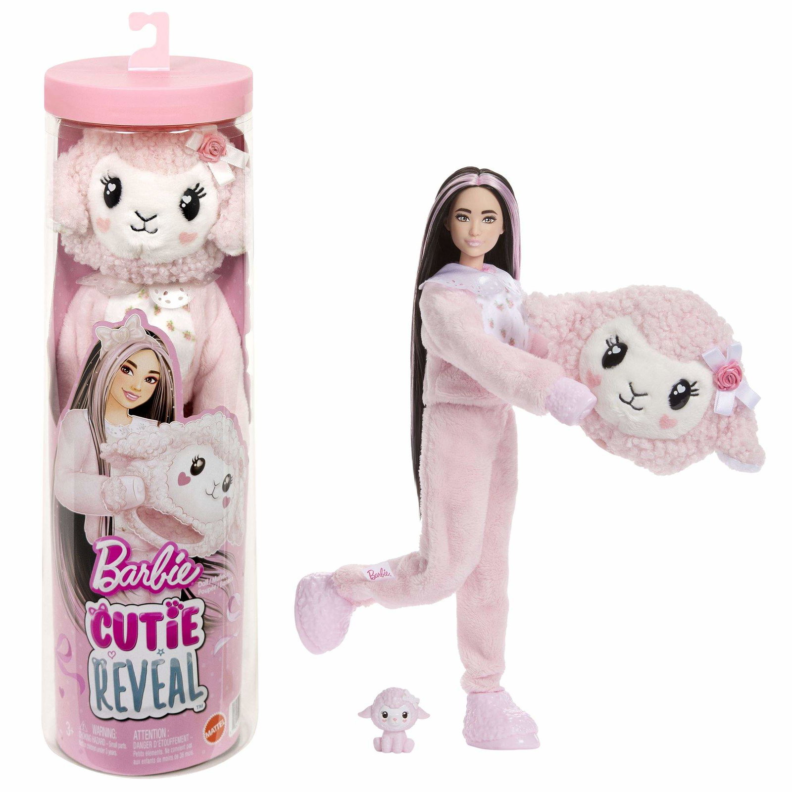 Barbie-dukke med pastelfarvet lam-kostume og 10 overraskelser billede