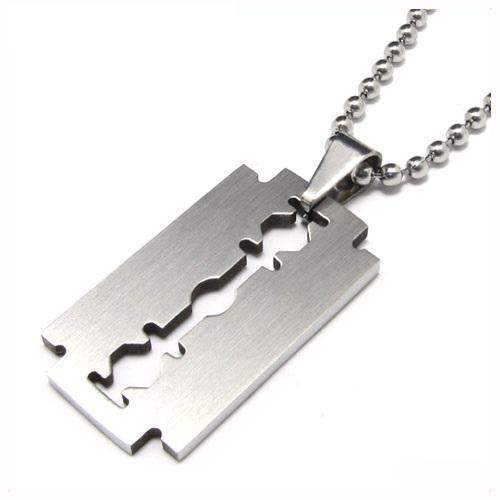 Halskæde - Razor Blade | Barberblade - Silver Edition | Unisex