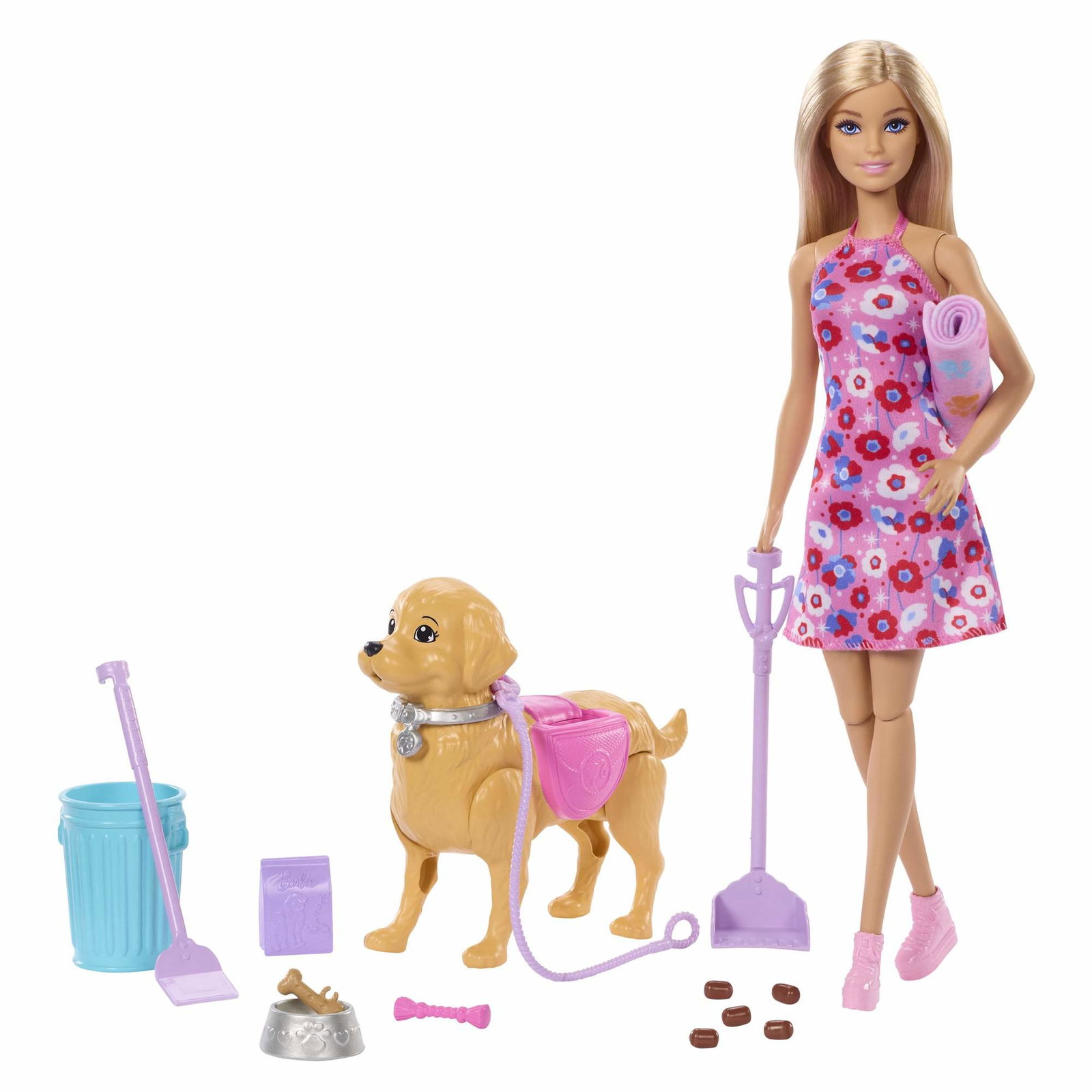 Barbie-docka med vandrande valp och tillbehör | Hem & Hobby | Pryloteket