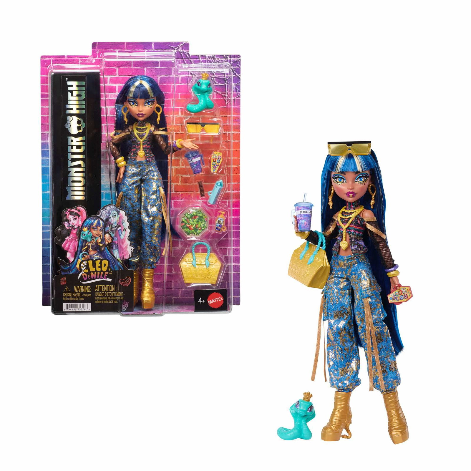 Monster High Cleo-docka med tillbehör och husdjursorm | Hem & Hobby | Pryloteket
